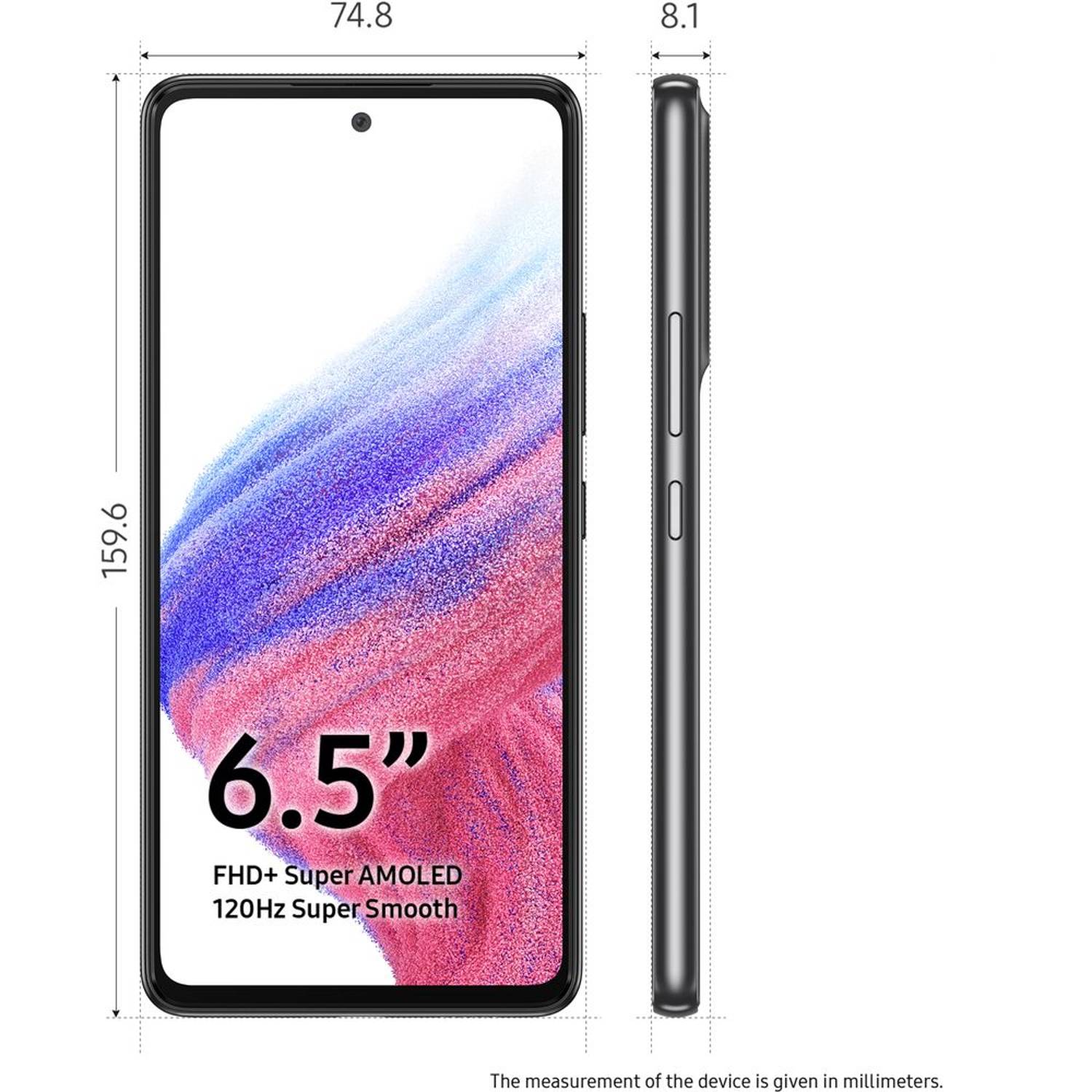 Samsung Galaxy A53 256GB Awesome Black 5G Dual Sim Smartphone Pre-order with 2 Years Samsung Care+ Samsung Galaxy A53 256GB Awesome Black 5G Dual Sim Smartphone Pre-order with 2 Years Samsung Care+