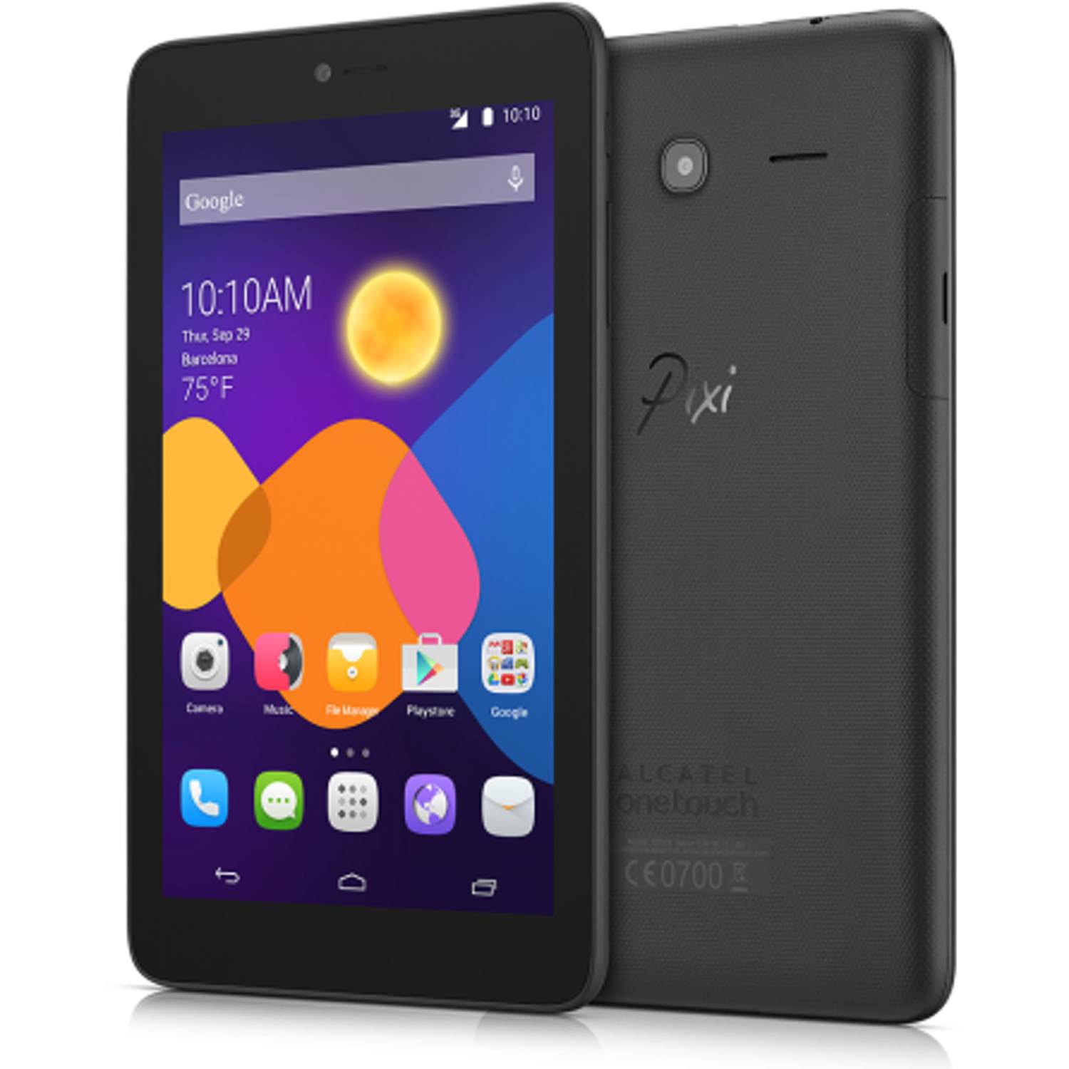 Alcatel Onetouch Pixi 3 80552AALAV4 Tablet - Android WiFi 8GB 1GB 7inch Volcano Black Alcatel Onetouch Pixi 3 80552AALAV4 Tablet - Android WiFi 8GB 1GB 7inch Volcano Black
