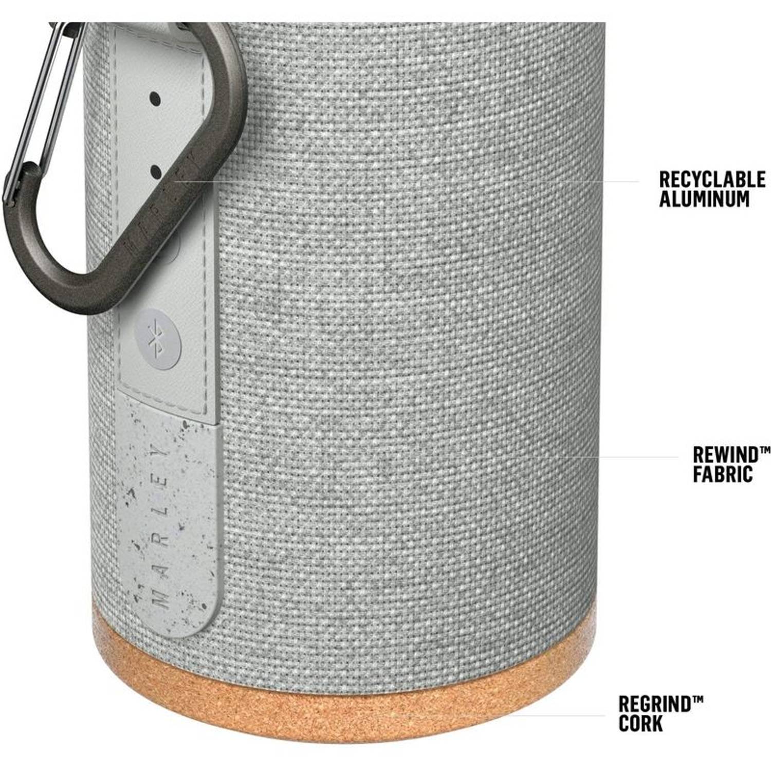 Marley Bluetooth No Bounds Sports Portable Waterproof Speaker Grey Marley Bluetooth No Bounds Sports Portable Waterproof Speaker Grey