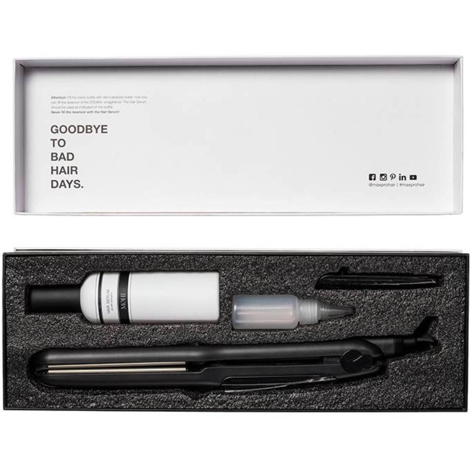 Max Pro Hair Straightener STEAM+ Max Pro Hair Straightener STEAM+