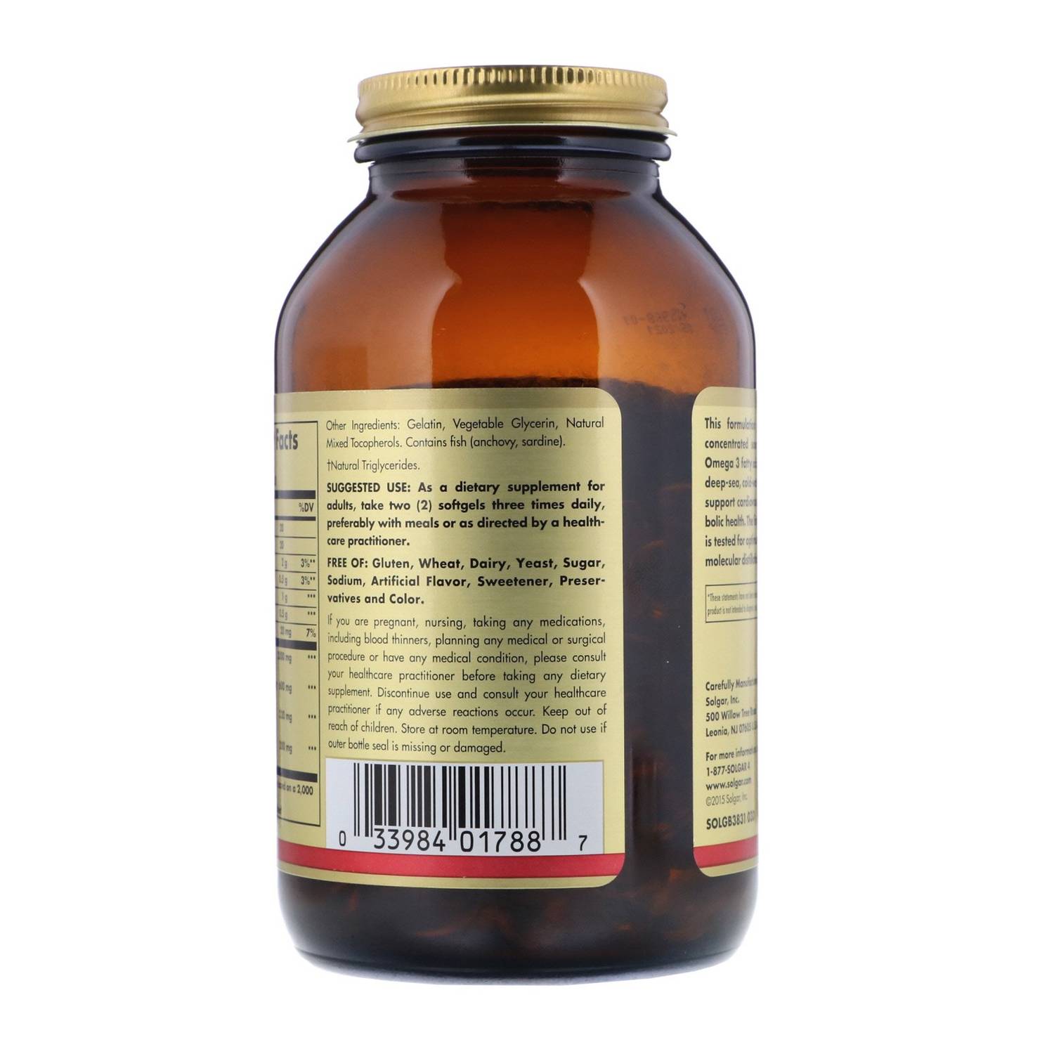 Solgar Omega-3 Fish Oil Concentrate 120 Softgels Solgar Omega-3 Fish Oil Concentrate 120 Softgels