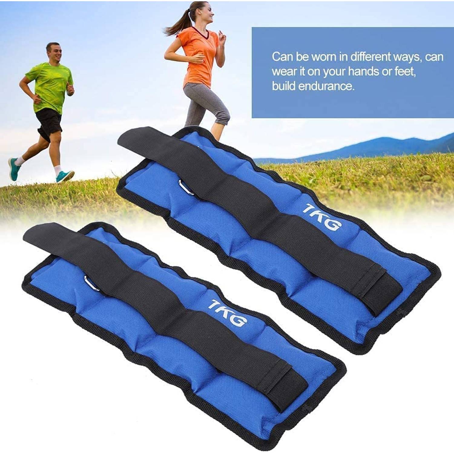 Ankle Weights Breathable For Fitness-1.5kg X 2 Ankle Weights Breathable For Fitness-1.5kg X 2