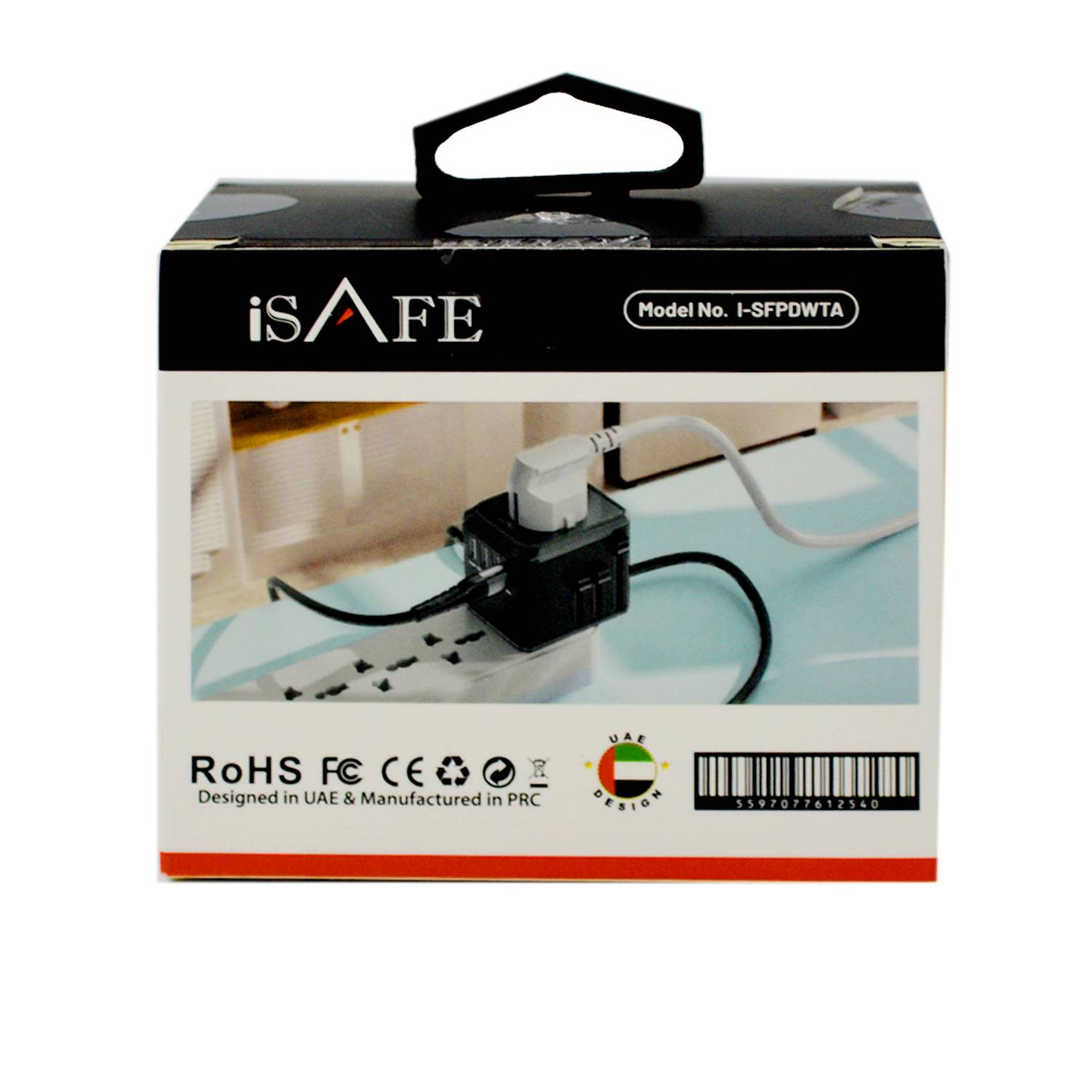 Isafe Pd World Adapter Black Isafe Pd World Adapter Black