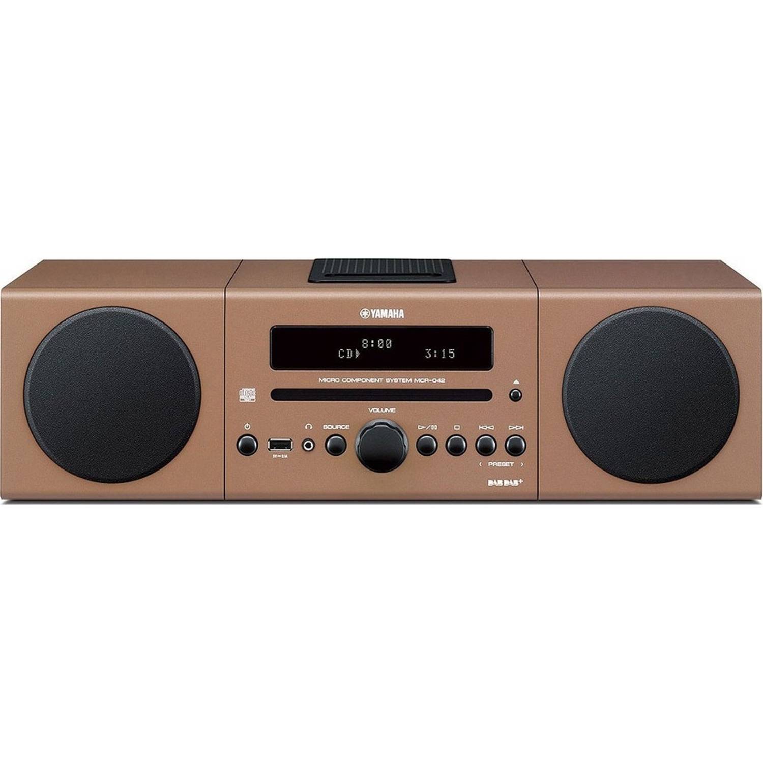 Yamaha MCRB142 Light Micro Component System Light Brown Yamaha MCRB142 Light Micro Component System Light Brown