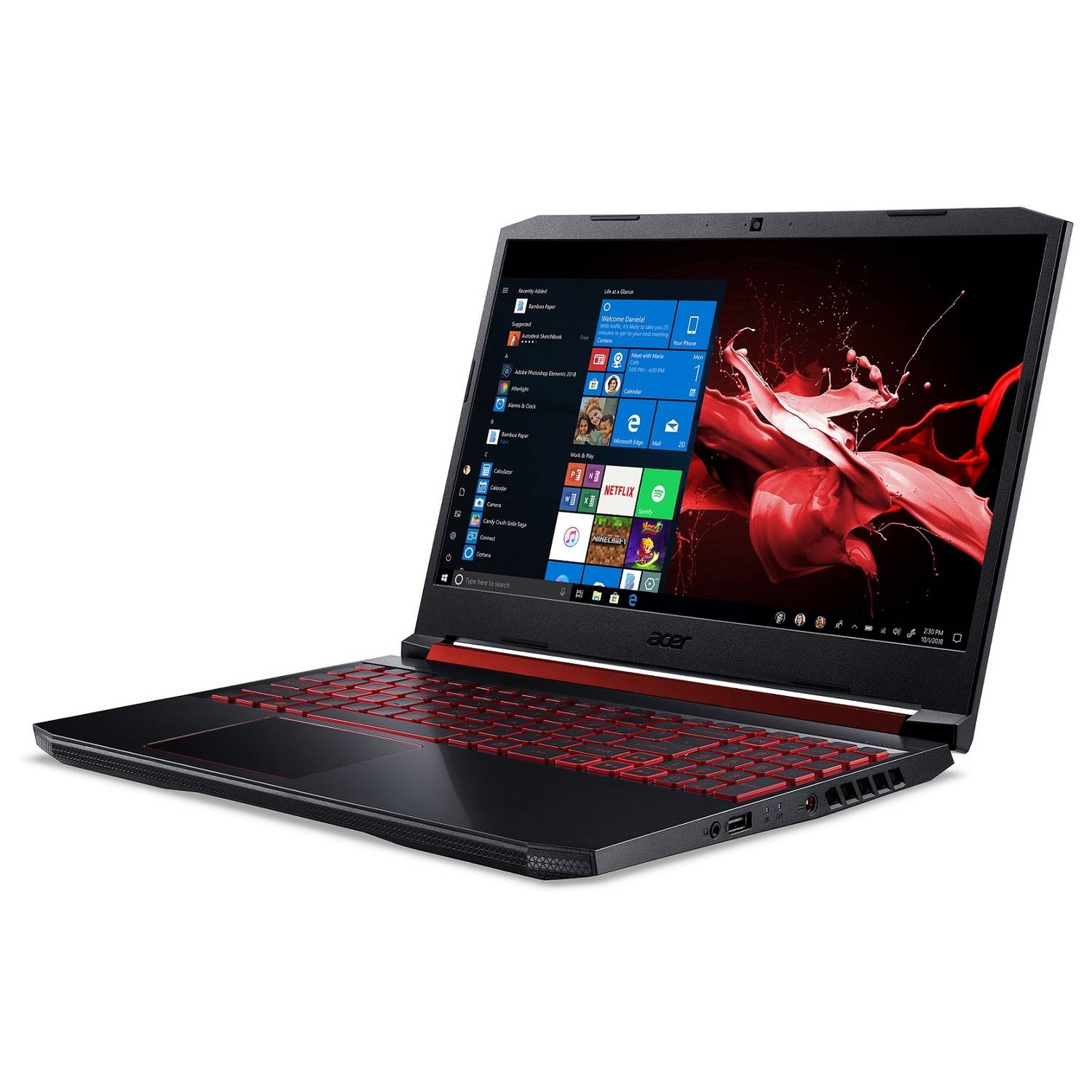 Acer Nitro 5 AN515-52-72UN Gaming Laptop - Core i7 2.2GHz 16GB 1TB+128GB 4GB Win10 15.6inch FHD Black Acer Nitro 5 AN515-52-72UN Gaming Laptop - Core i7 2.2GHz 16GB 1TB+128GB 4GB Win10 15.6inch FHD Black