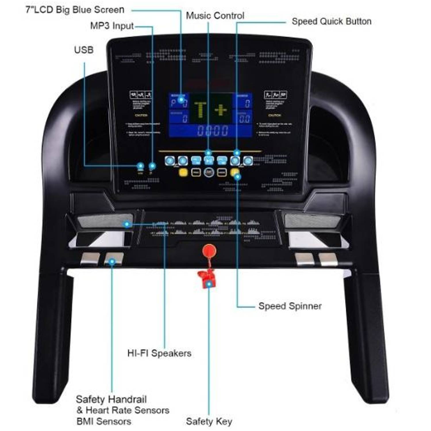 Marshal Fitness Low Noise Two Motors Home Use Treadmill Marshal Fitness Low Noise Two Motors Home Use Treadmill