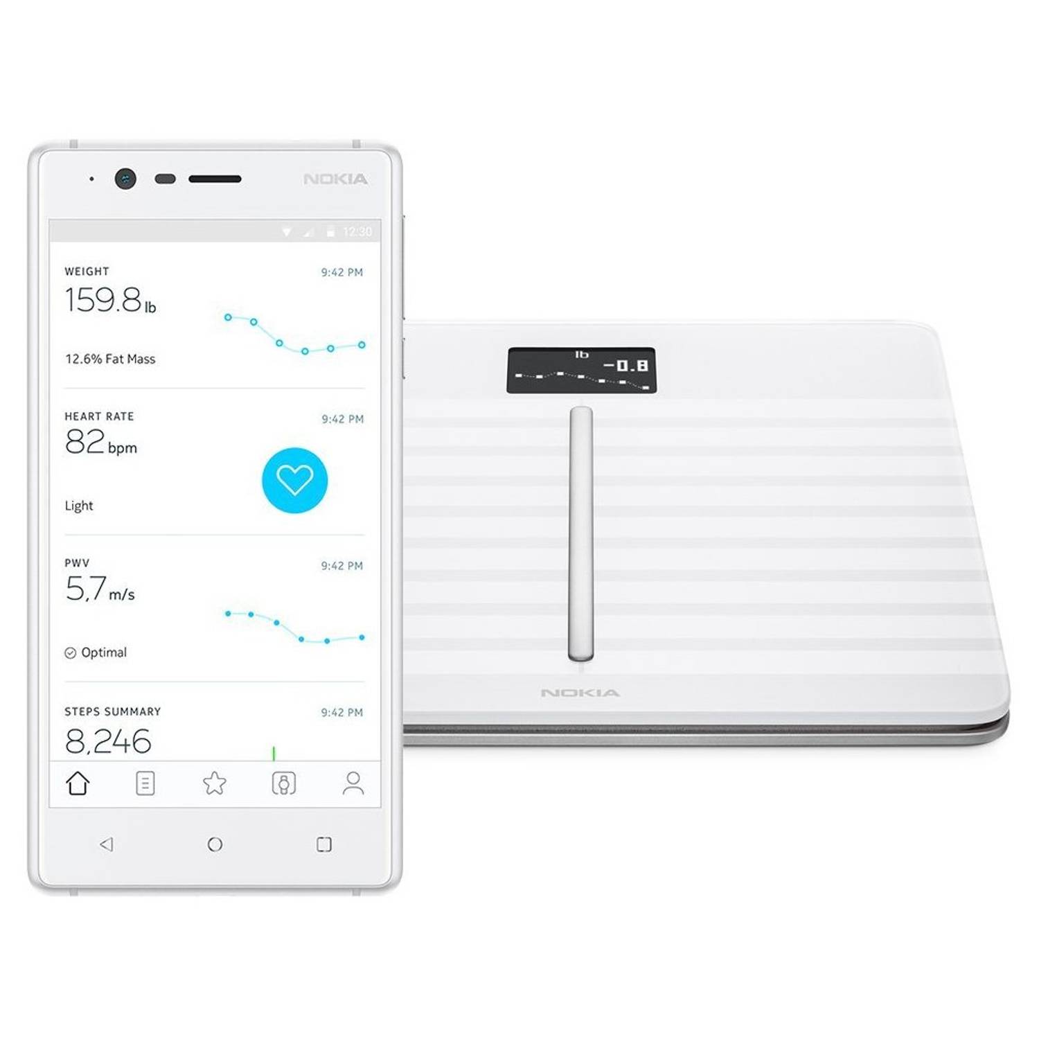 Nokia WBS04 Body Cardio Smart Scale White Nokia WBS04 Body Cardio Smart Scale White