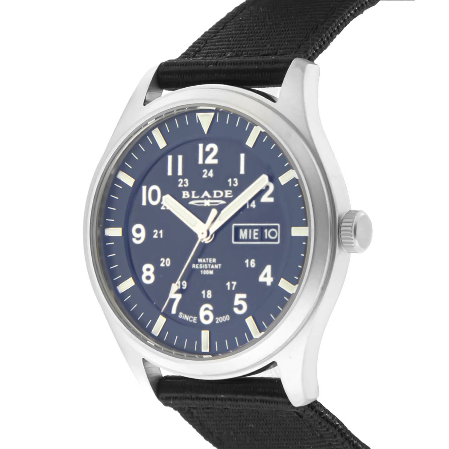 BLADE Runner Black 3603G6SNS SS & Nylon Day-Date Men's Watch BLADE Runner Black 3603G6SNS SS & Nylon Day-Date Men's Watch