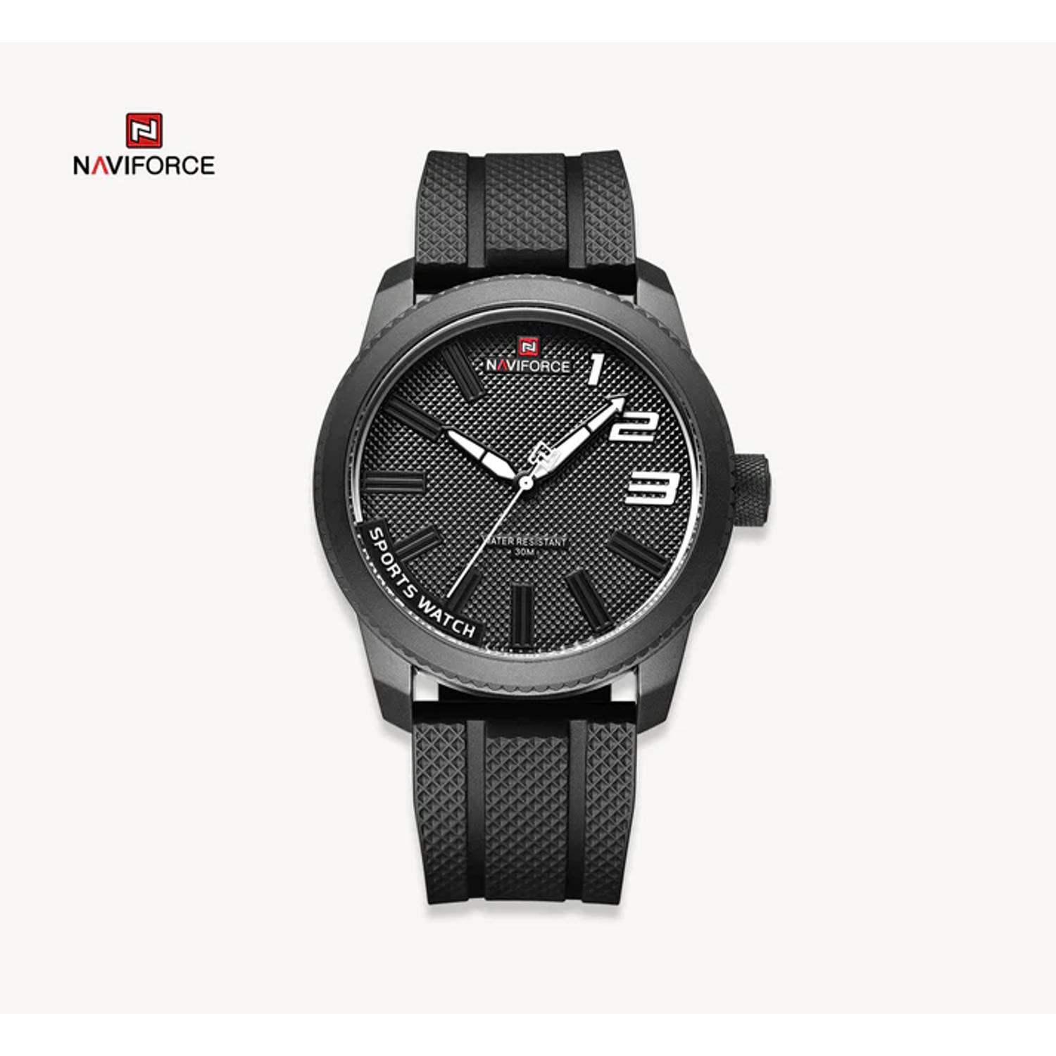 Naviforce NF9202L-BLK- Grandel Men's Leather Watch Naviforce NF9202L-BLK- Grandel Men's Leather Watch