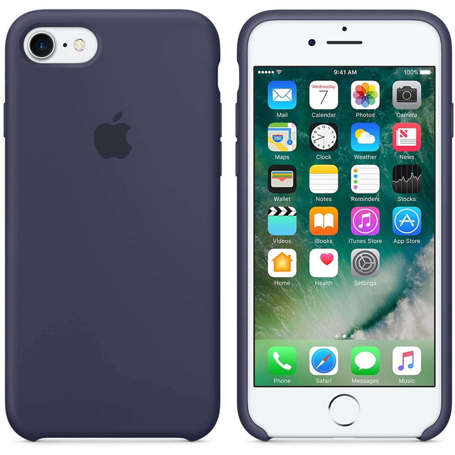Apple MMWK2ZM/A iphone 7 Silicone Case Midnight Blue Apple MMWK2ZM/A iphone 7 Silicone Case Midnight Blue