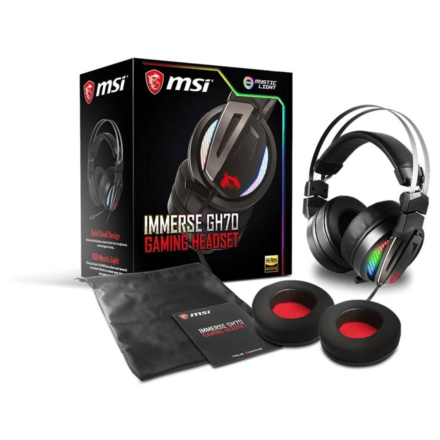 MSI Immerese GH70 Wired Gaming Headset Black S372100970Y86 MSI Immerese GH70 Wired Gaming Headset Black S372100970Y86