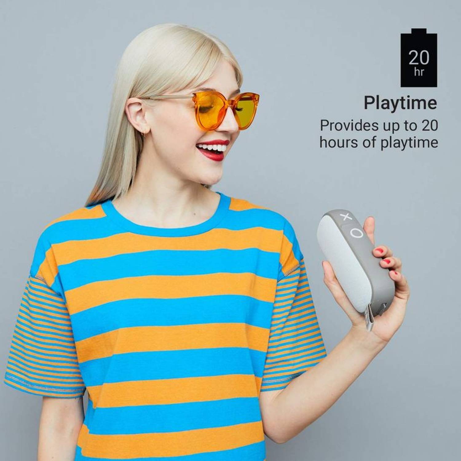 Jam Hang Around Portable Bluetooth Speaker Grey Jam Hang Around Portable Bluetooth Speaker Grey