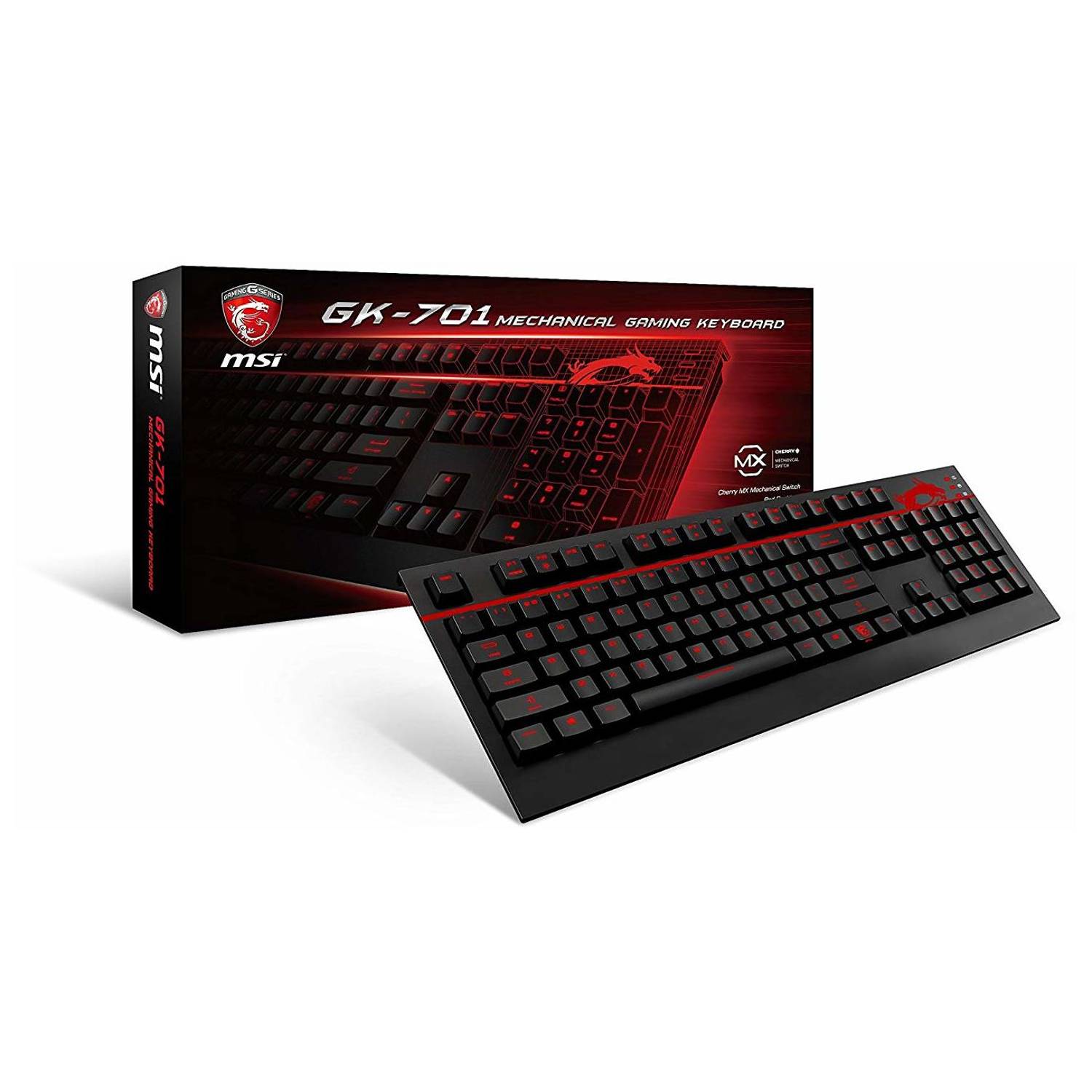 MSI S1104DE212CL4 GK701 RGB aming Keyboard Black MSI S1104DE212CL4 GK701 RGB aming Keyboard Black