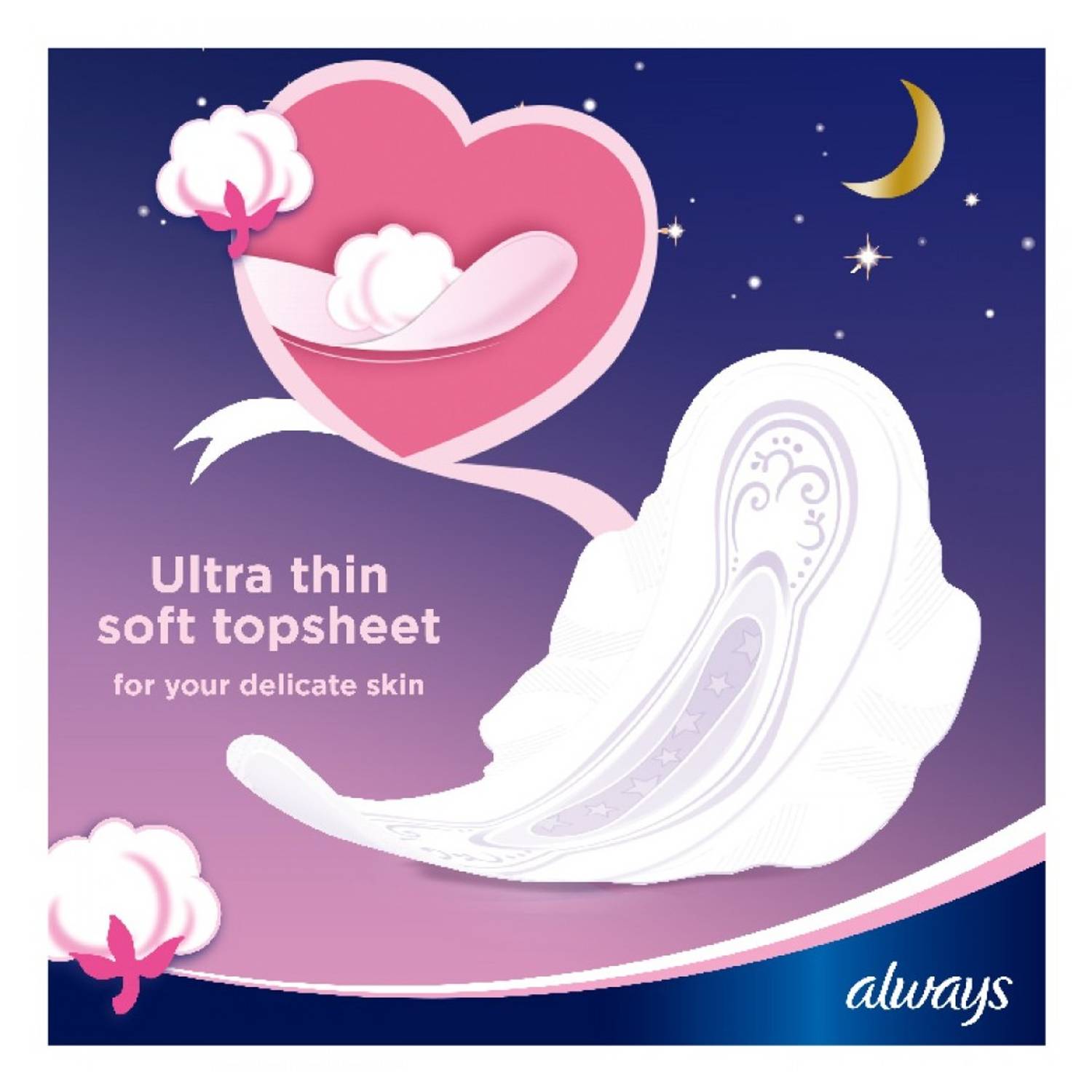 Always 7 Heavy Night Ultra Thin Napkins With Wings Always 7 Heavy Night Ultra Thin Napkins With Wings