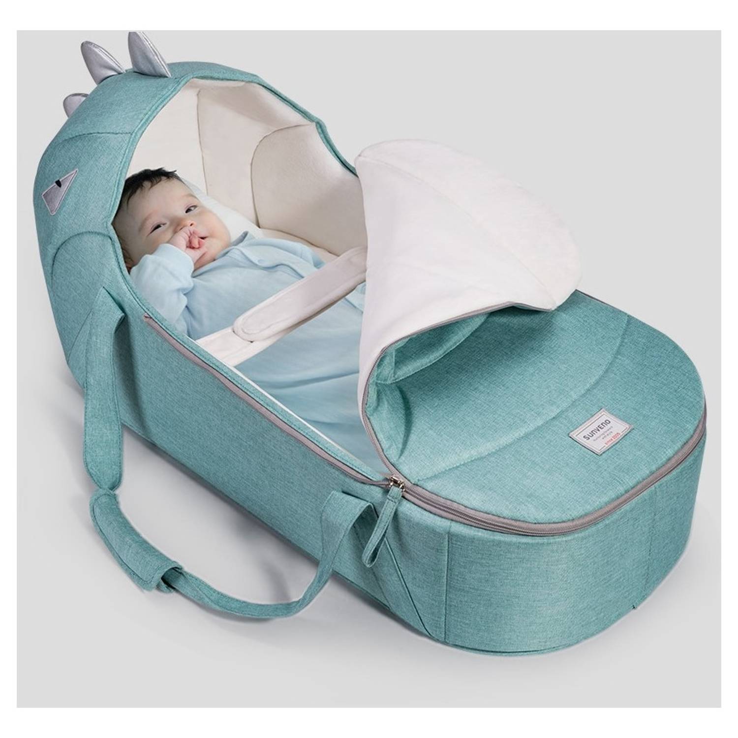 Sunveno Foldable Travel Carry Cot Green Sunveno Foldable Travel Carry Cot Green