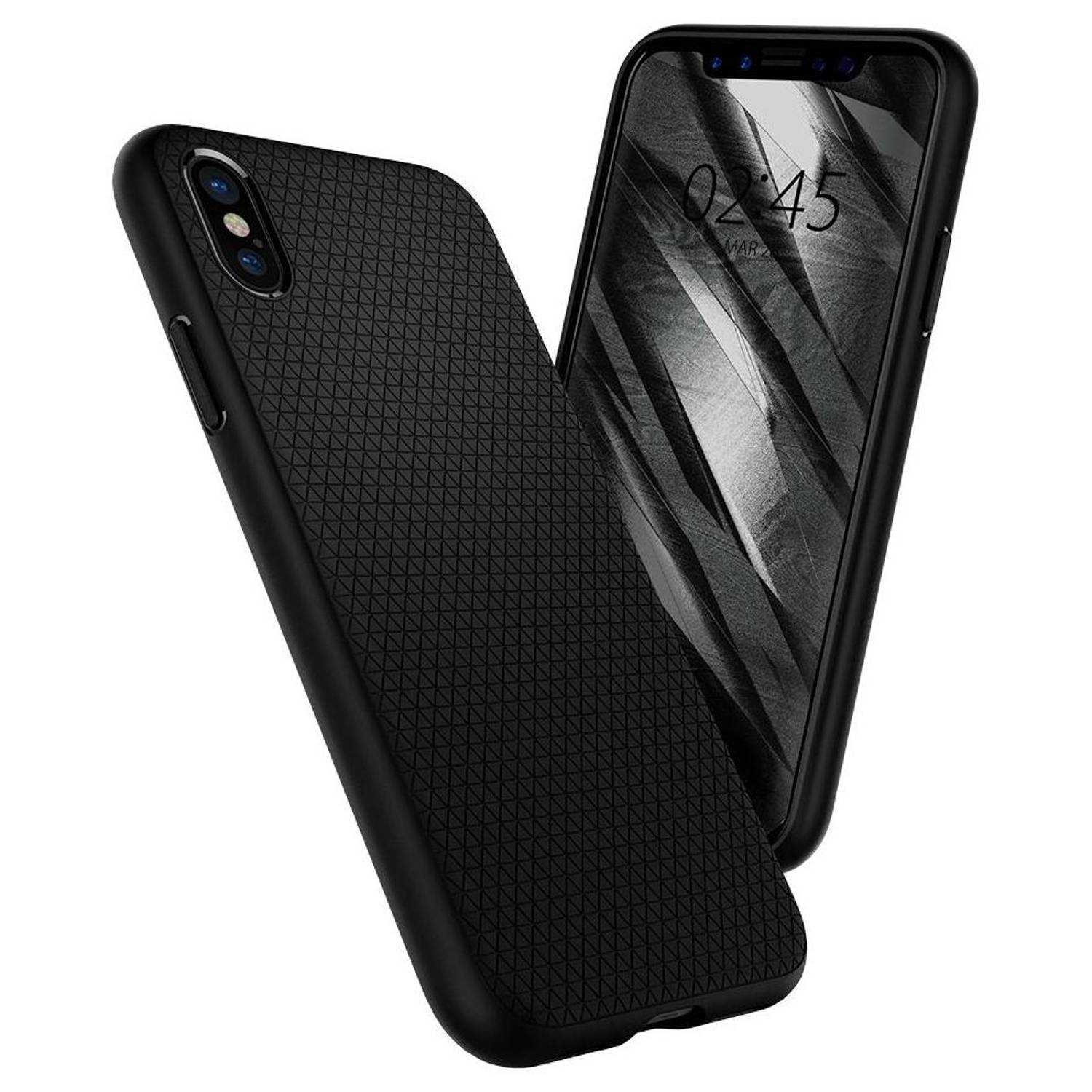 Spigen Liquid Air Matte Black Case For iPhone Xs Spigen Liquid Air Matte Black Case For iPhone Xs
