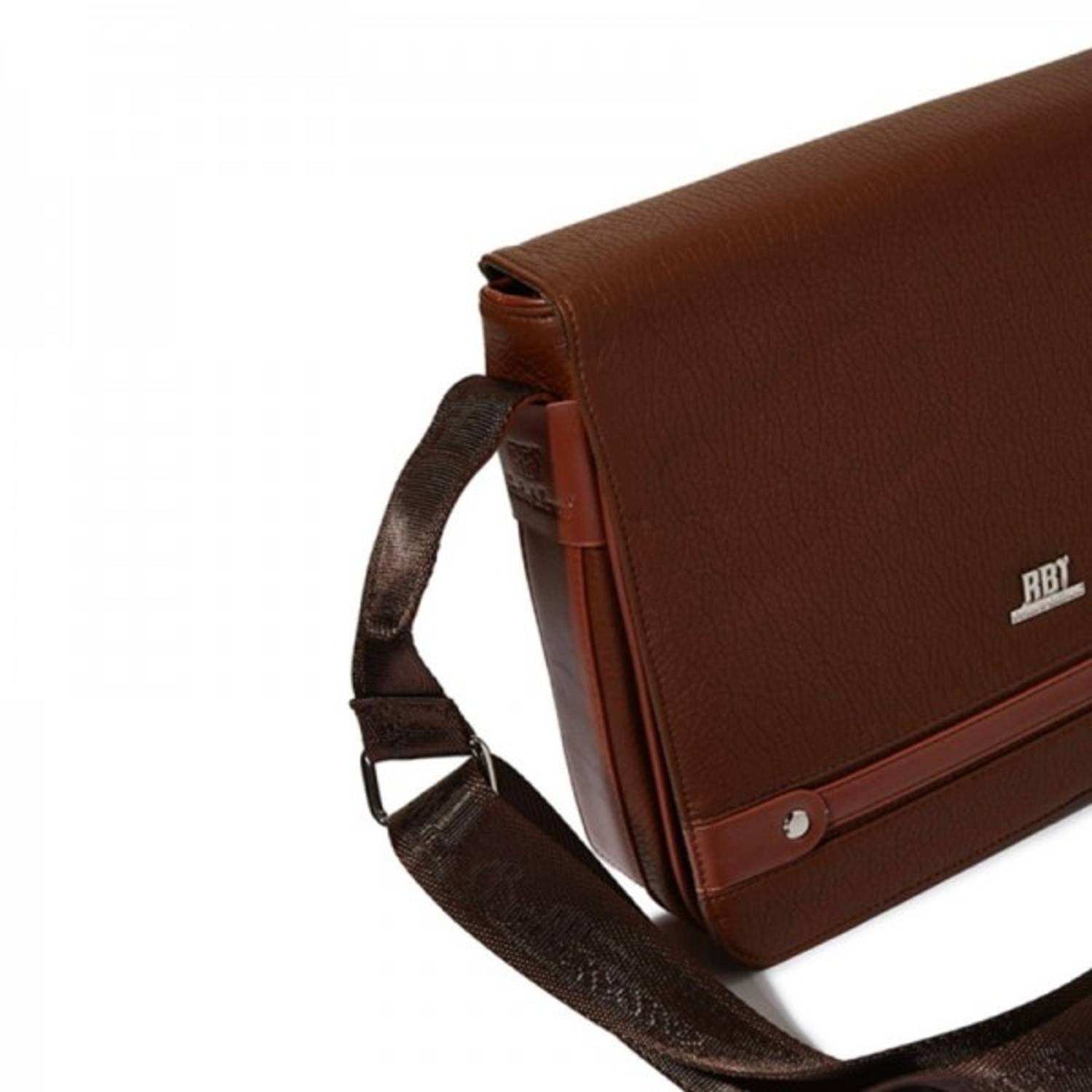 Roberto Ballmore SC44231 Brown Magnetic Flap Closure Messenger Bag Men Roberto Ballmore SC44231 Brown Magnetic Flap Closure Messenger Bag Men