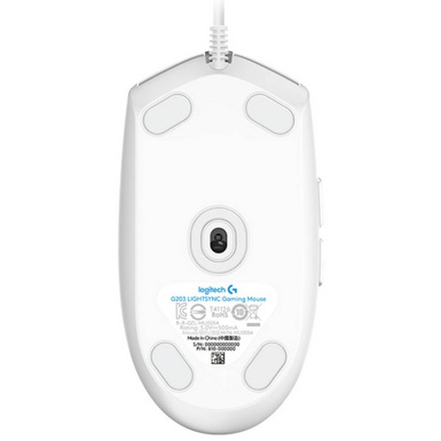 Logitech Lightsync Gaming Mouse 6.2cm White Logitech Lightsync Gaming Mouse 6.2cm White