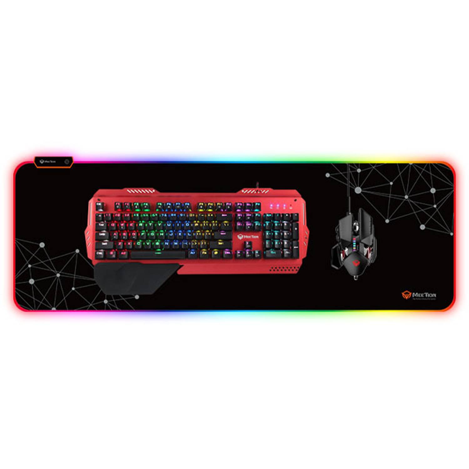 Meetion RGB Gaming Mouse Pad Black Meetion RGB Gaming Mouse Pad Black