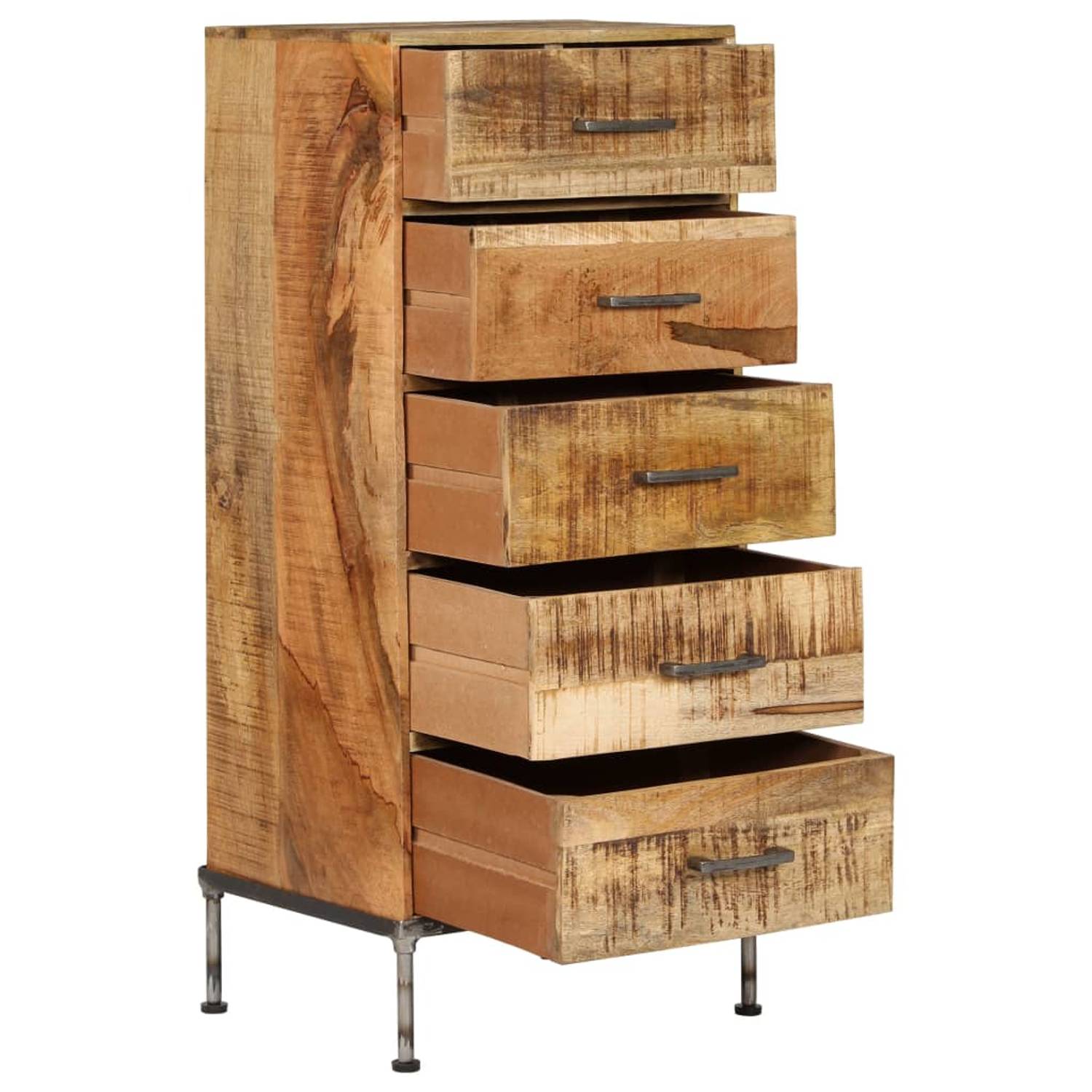 vidaXL Chest of Drawers 45x35x106 cm Solid Mango Wood vidaXL Chest of Drawers 45x35x106 cm Solid Mango Wood