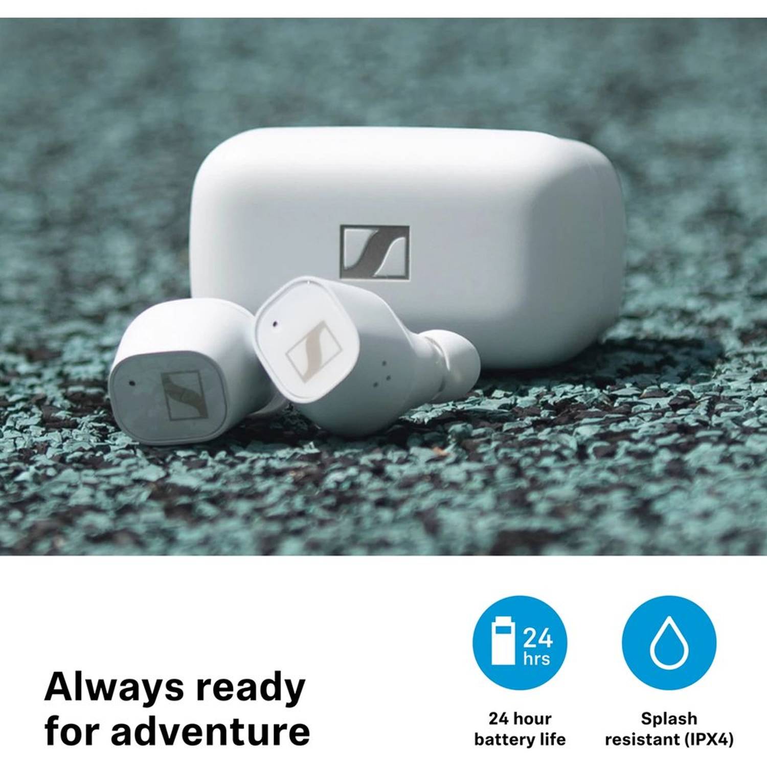 Sennheiser CXPLUSTW1 In Ear True Wireless Ear Buds White Sennheiser CXPLUSTW1 In Ear True Wireless Ear Buds White