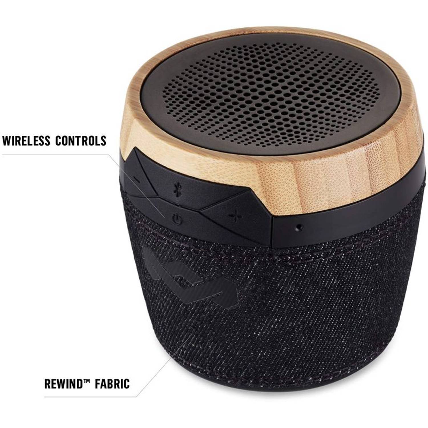 Marley Chant Mini Bluetooth Portable Speaker Black Marley Chant Mini Bluetooth Portable Speaker Black
