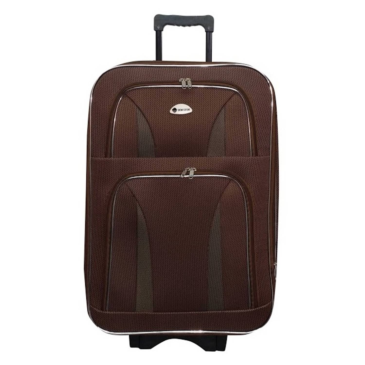 Highflyer Horizon Eva Nylon Soft Luggage Trolley Bags 4Pc Travel Set Coffee Highflyer Horizon Eva Nylon Soft Luggage Trolley Bags 4Pc Travel Set Coffee