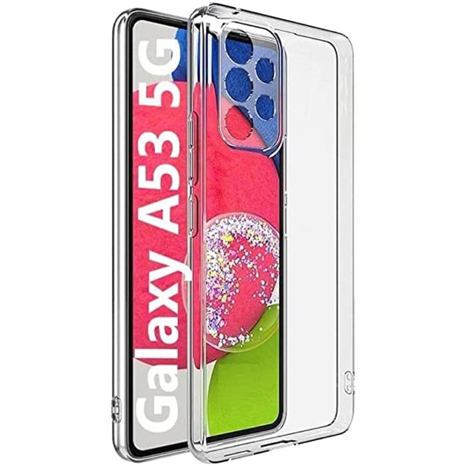 WaveWi Screen Protector With Lens Cover Case Clear Galaxy A22/33/53/73 WaveWi Screen Protector With Lens Cover Case Clear Galaxy A22/33/53/73