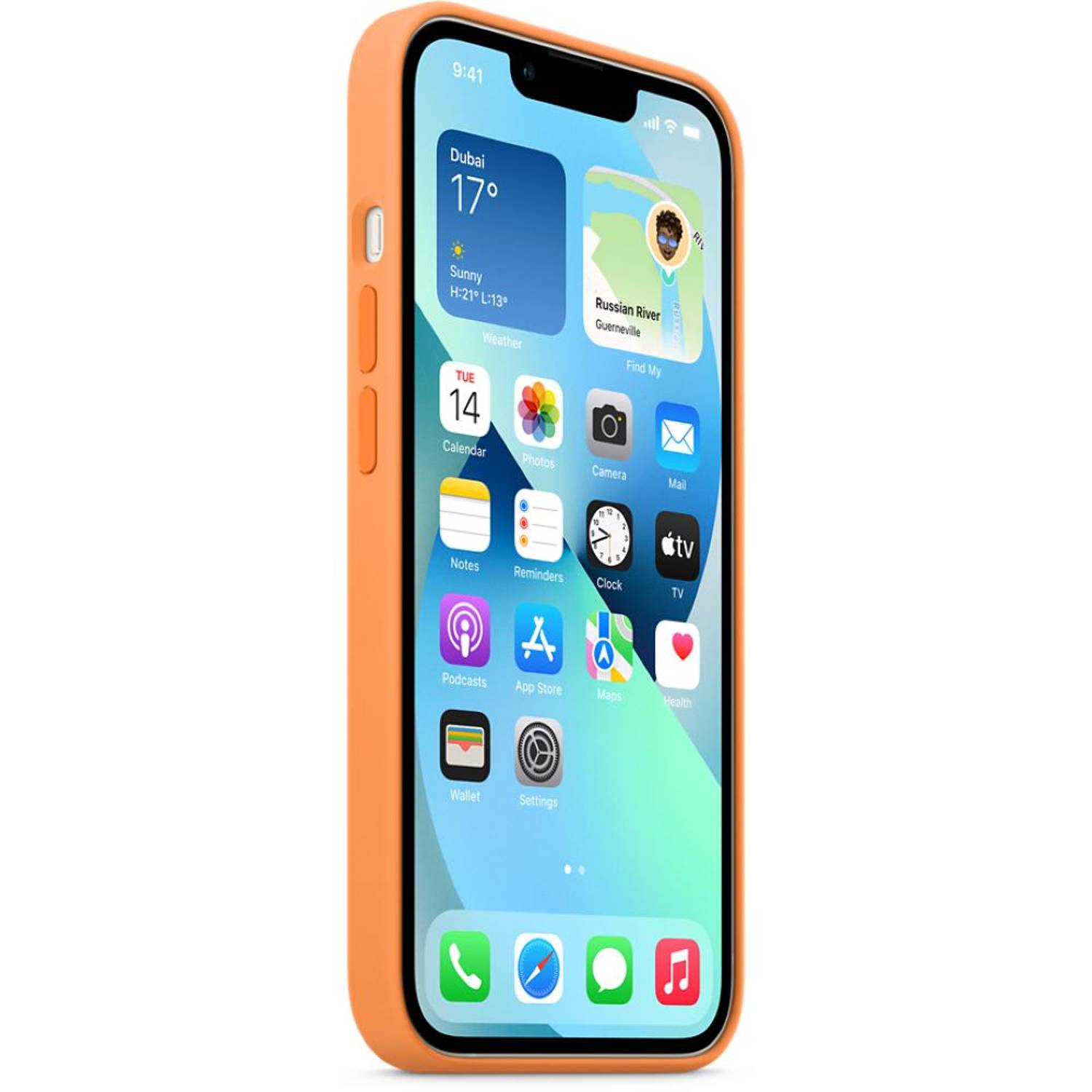 Apple Silicone Case with MagSafe Marigold iPhone 13 Apple Silicone Case with MagSafe Marigold iPhone 13