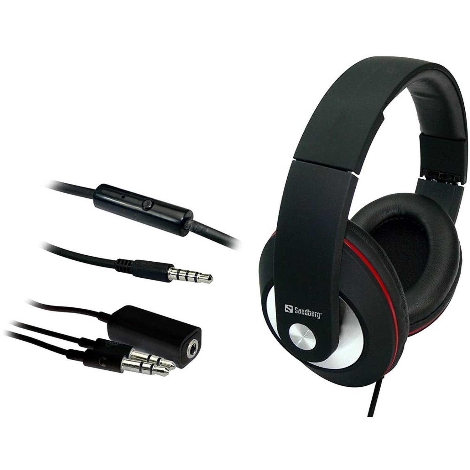 Sandberg 125-86 Play'n Go Wired Headset Black Sandberg 125-86 Play'n Go Wired Headset Black