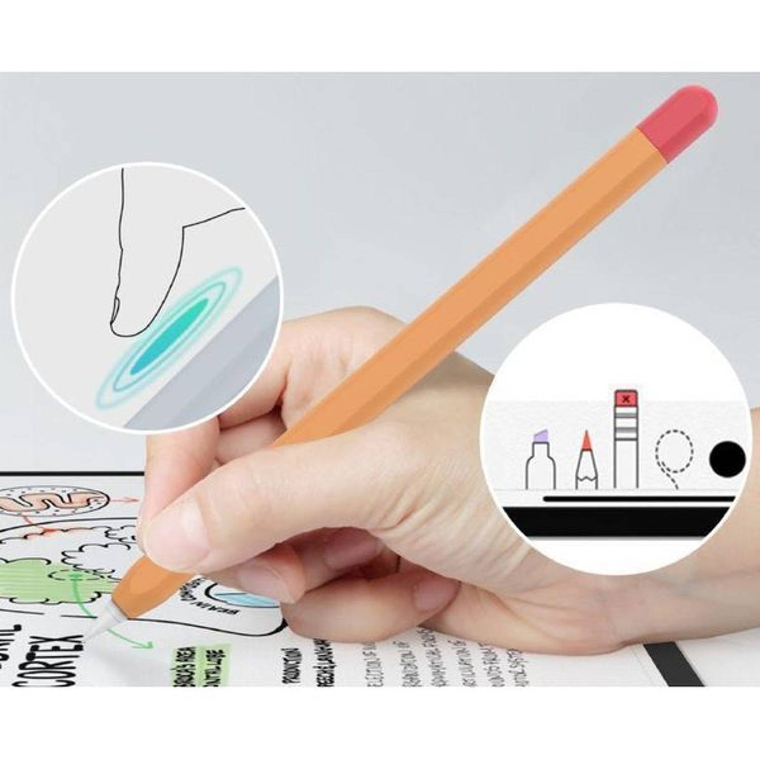 Baykron Silicone Case Orange Apple Pencil Baykron Silicone Case Orange Apple Pencil