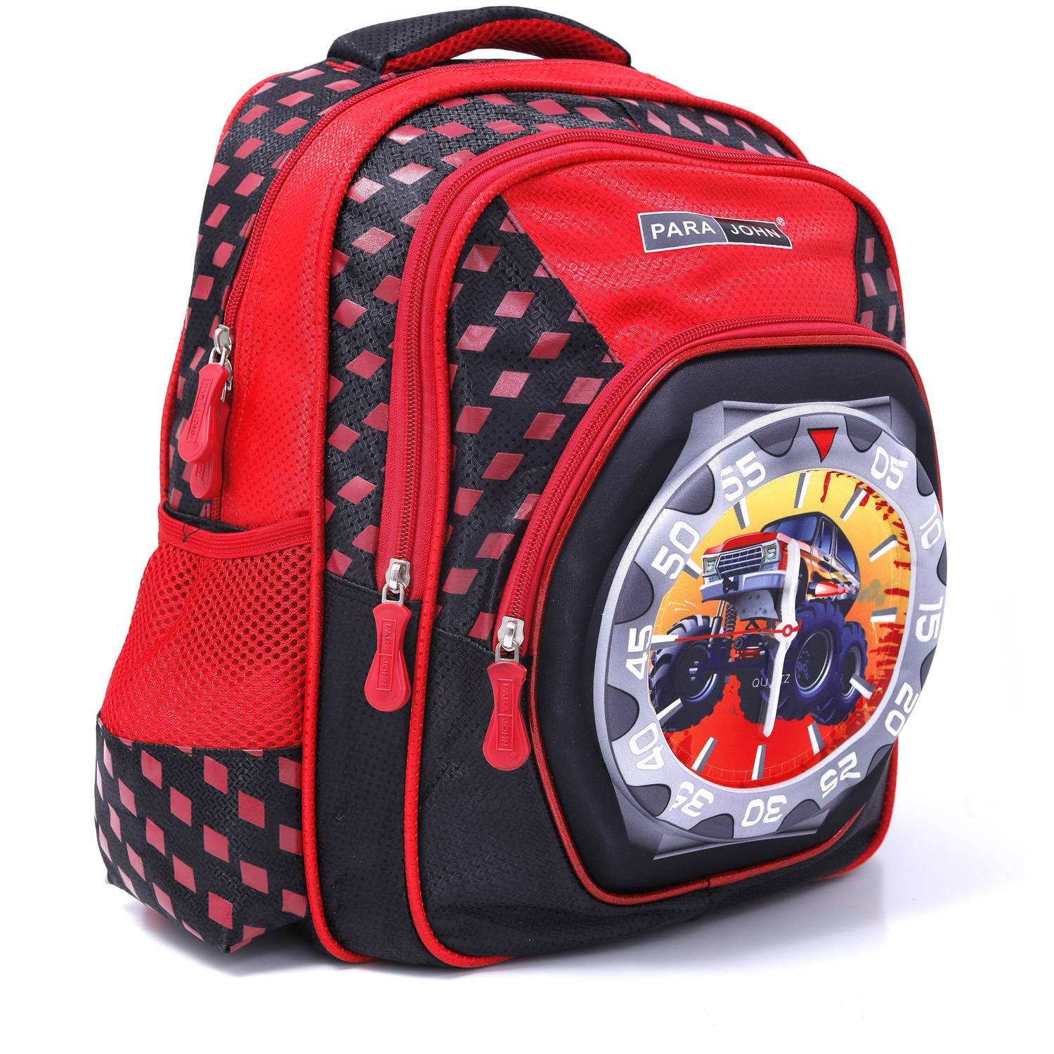 Para John 16inch Graphic Printed School Bag Red Para John 16inch Graphic Printed School Bag Red
