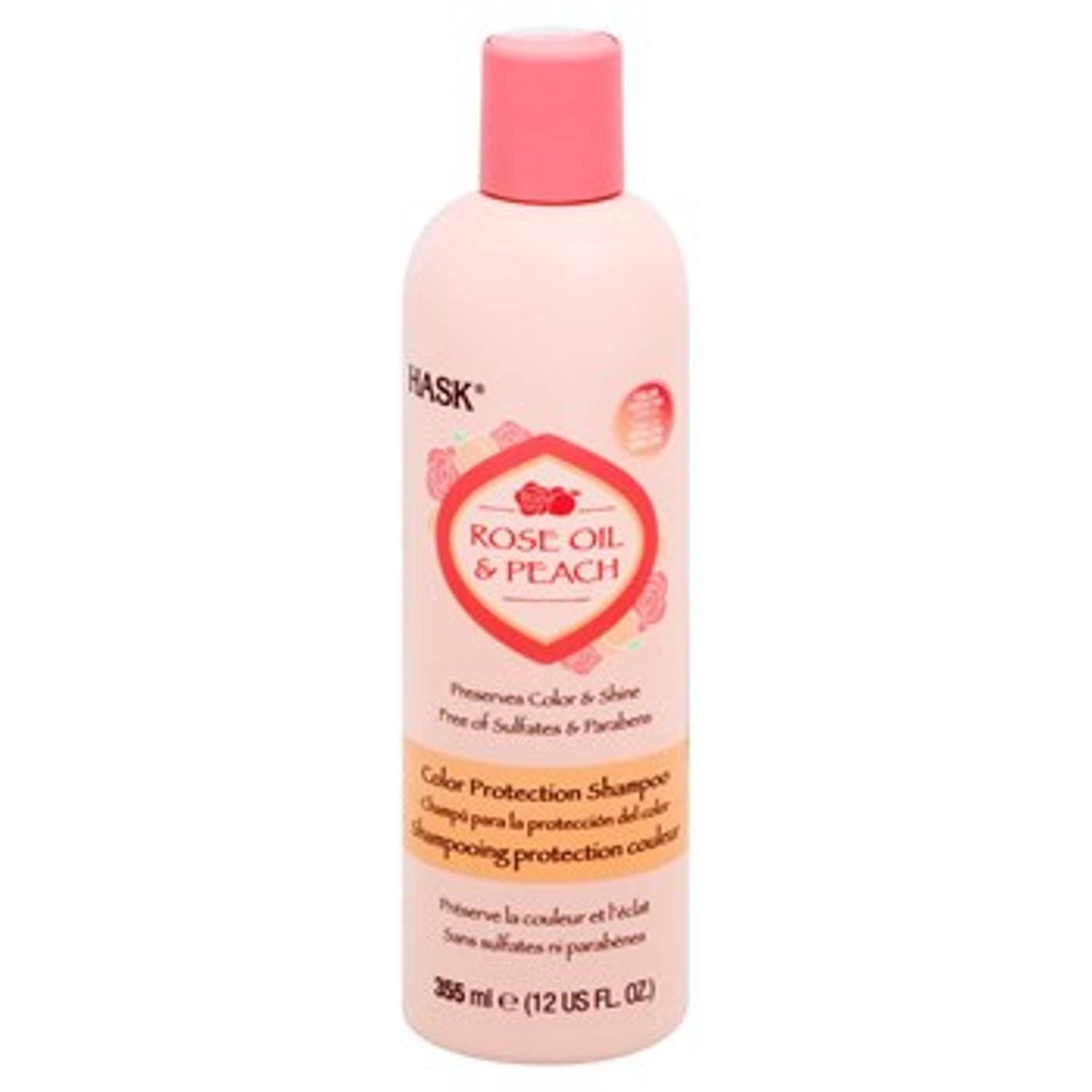 Hask Rose Oil & Peach Color Protection Shampoo 355ml Hask Rose Oil & Peach Color Protection Shampoo 355ml