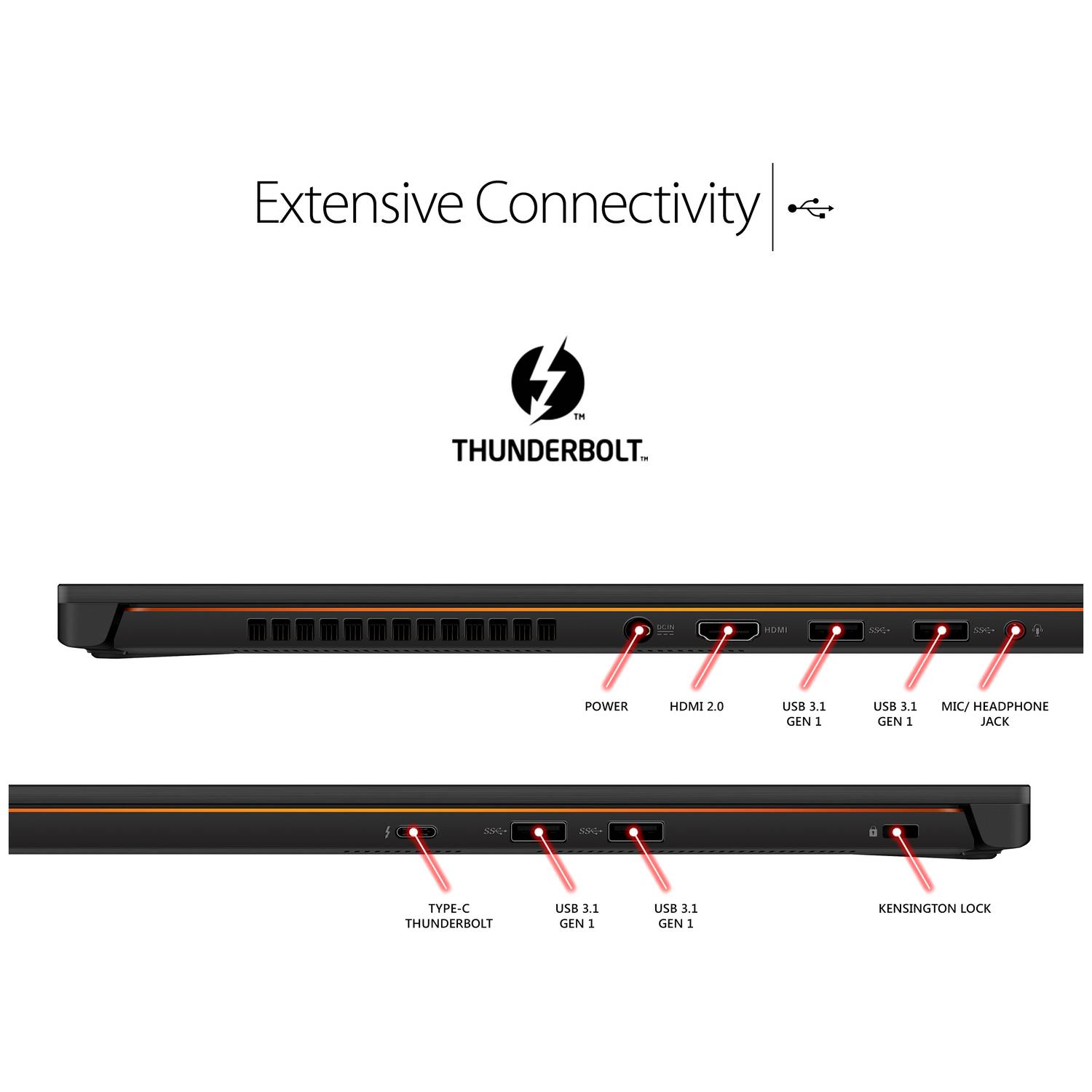 Asus ROG Zephyrus GX501VS-GZ066T Gaming Laptop - Core i7 2.8GHz 24GB 512GB 8GB Win10 15.6inch FHD Black Asus ROG Zephyrus GX501VS-GZ066T Gaming Laptop - Core i7 2.8GHz 24GB 512GB 8GB Win10 15.6inch FHD Black