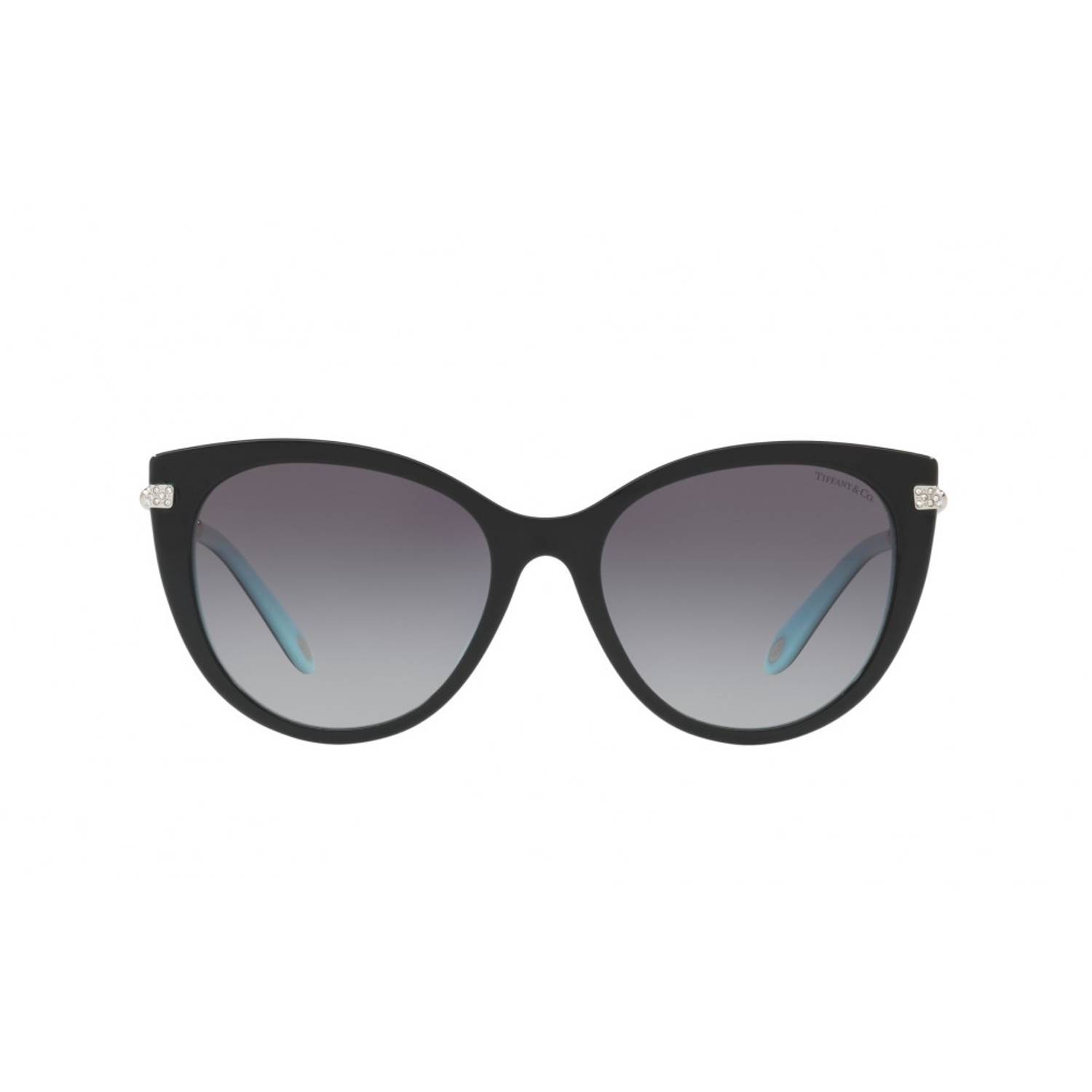 Tiffany & Co TF-4143B-80553C-55 Cat Eye Acetate Plastic Black/Blue Women Sunglasses Tiffany & Co TF-4143B-80553C-55 Cat Eye Acetate Plastic Black/Blue Women Sunglasses