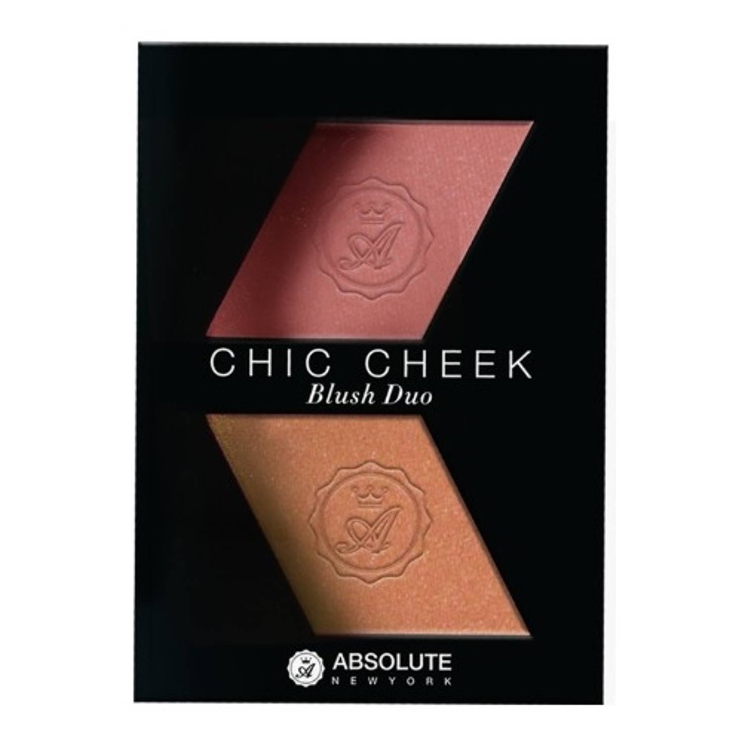 Absolute New York Chic Cheek Blush Duo Pink Champagne/Havana Honey ABS0MFBD01 Absolute New York Chic Cheek Blush Duo Pink Champagne/Havana Honey ABS0MFBD01