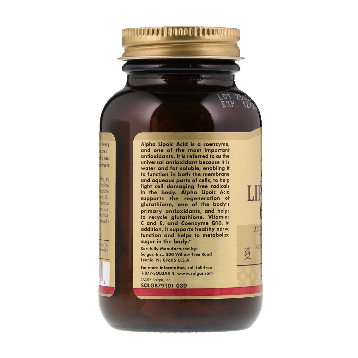 Solgar Alpha Lipoic Acid 600mg 50 Tablets Solgar Alpha Lipoic Acid 600mg 50 Tablets