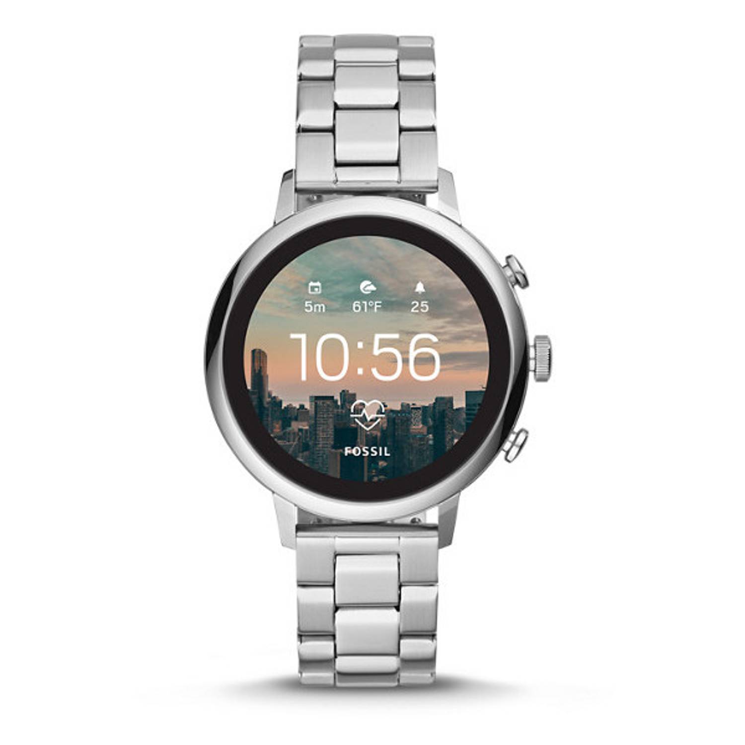 Fossil Venture HR Gen4 Stainless Steel Smart Watch Women Fossil Venture HR Gen4 Stainless Steel Smart Watch Women