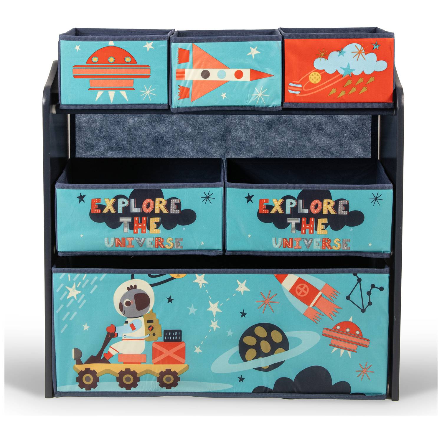 Little Explorer Multi-Bin Toy Organizer With Storage Bins Blue Little Explorer Multi-Bin Toy Organizer With Storage Bins Blue