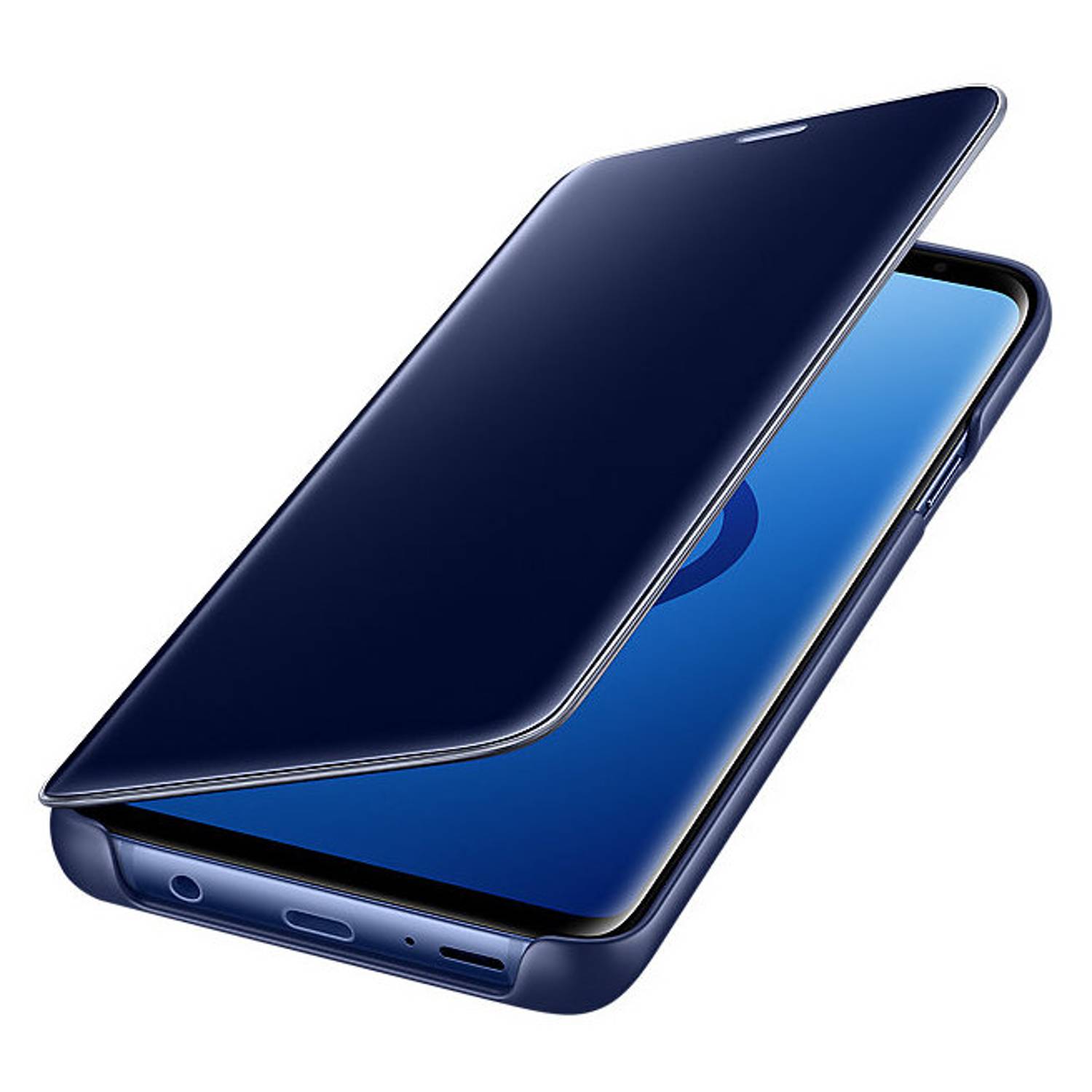 Samsung Clear View Standing Cover Blue For Galaxy S9 Plus - EF-ZG965CLEGWW Samsung Clear View Standing Cover Blue For Galaxy S9 Plus - EF-ZG965CLEGWW