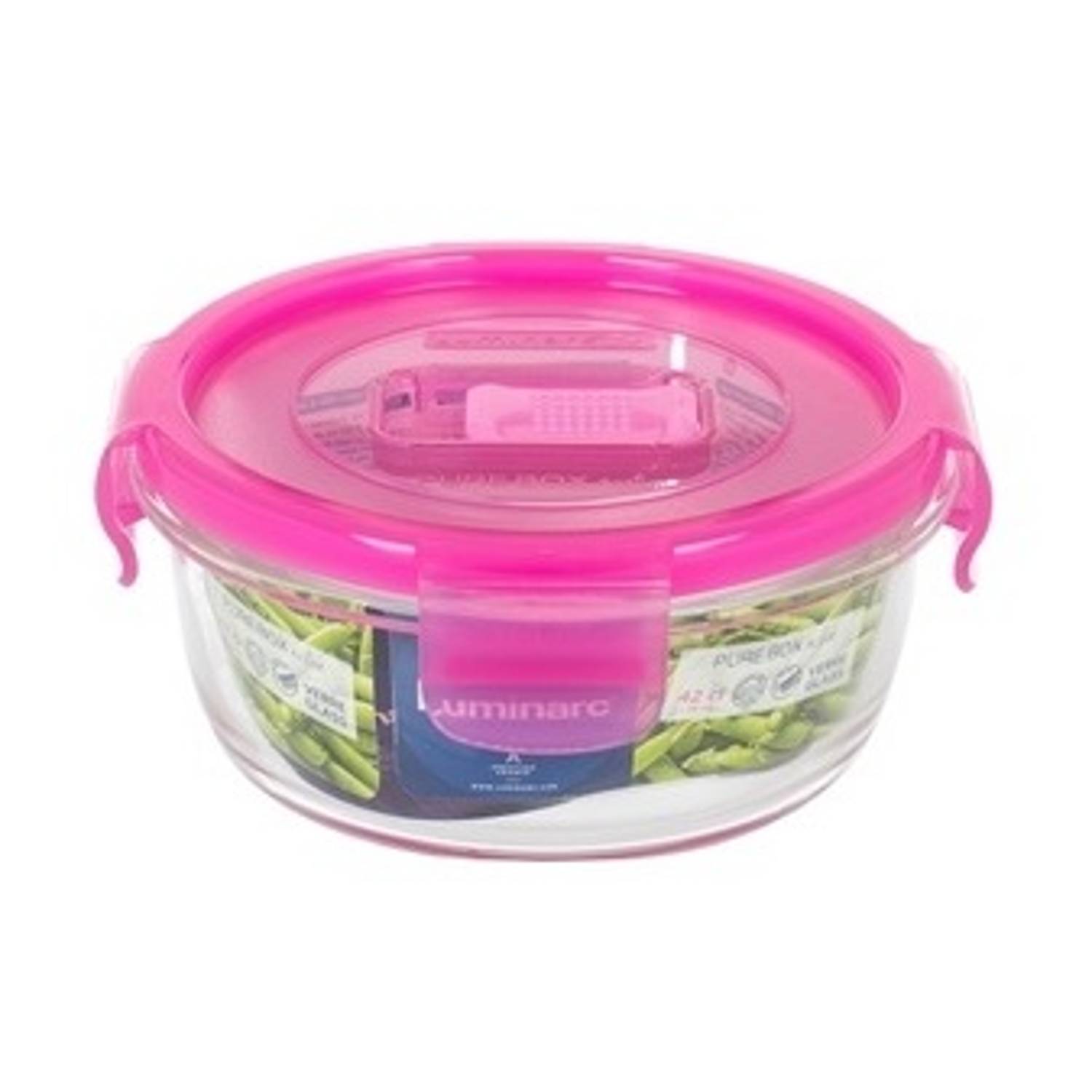 Luminarc Pure Box Round Active Pink 420ml Luminarc Pure Box Round Active Pink 420ml