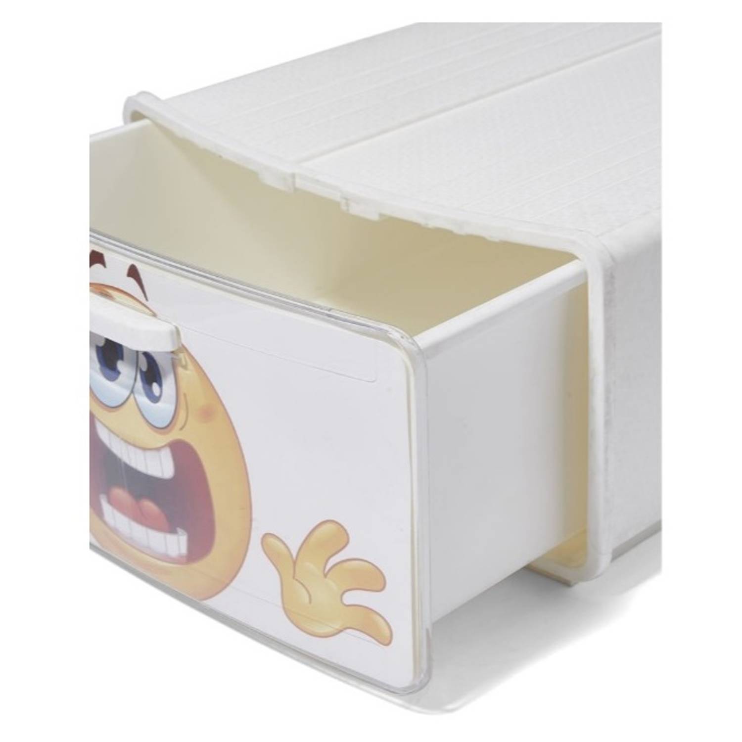 Cartoon Design Multifunction Storage Box White/Yellow 10 Liter Cartoon Design Multifunction Storage Box White/Yellow 10 Liter