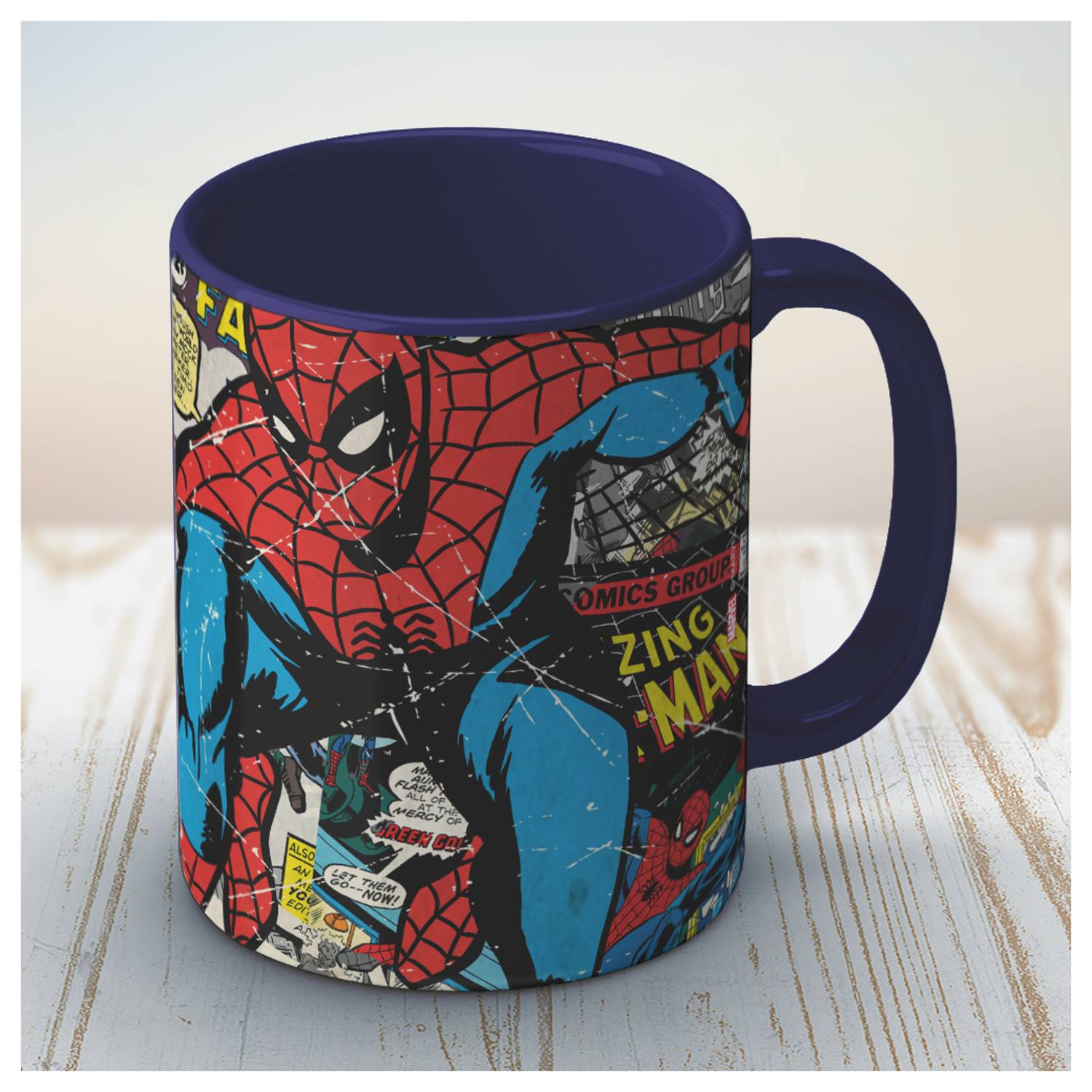 Marvel Comic Spider Man Coffee Mug by Wackylicious Marvel Comic Spider Man Coffee Mug by Wackylicious
