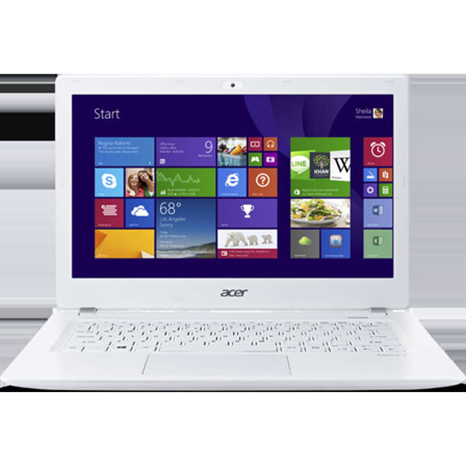 Acer Aspire V3-371-512L Laptop - Core i5 2.7GHz 4GB 500GB Shared Win8.1 13.3inch HD White Acer Aspire V3-371-512L Laptop - Core i5 2.7GHz 4GB 500GB Shared Win8.1 13.3inch HD White