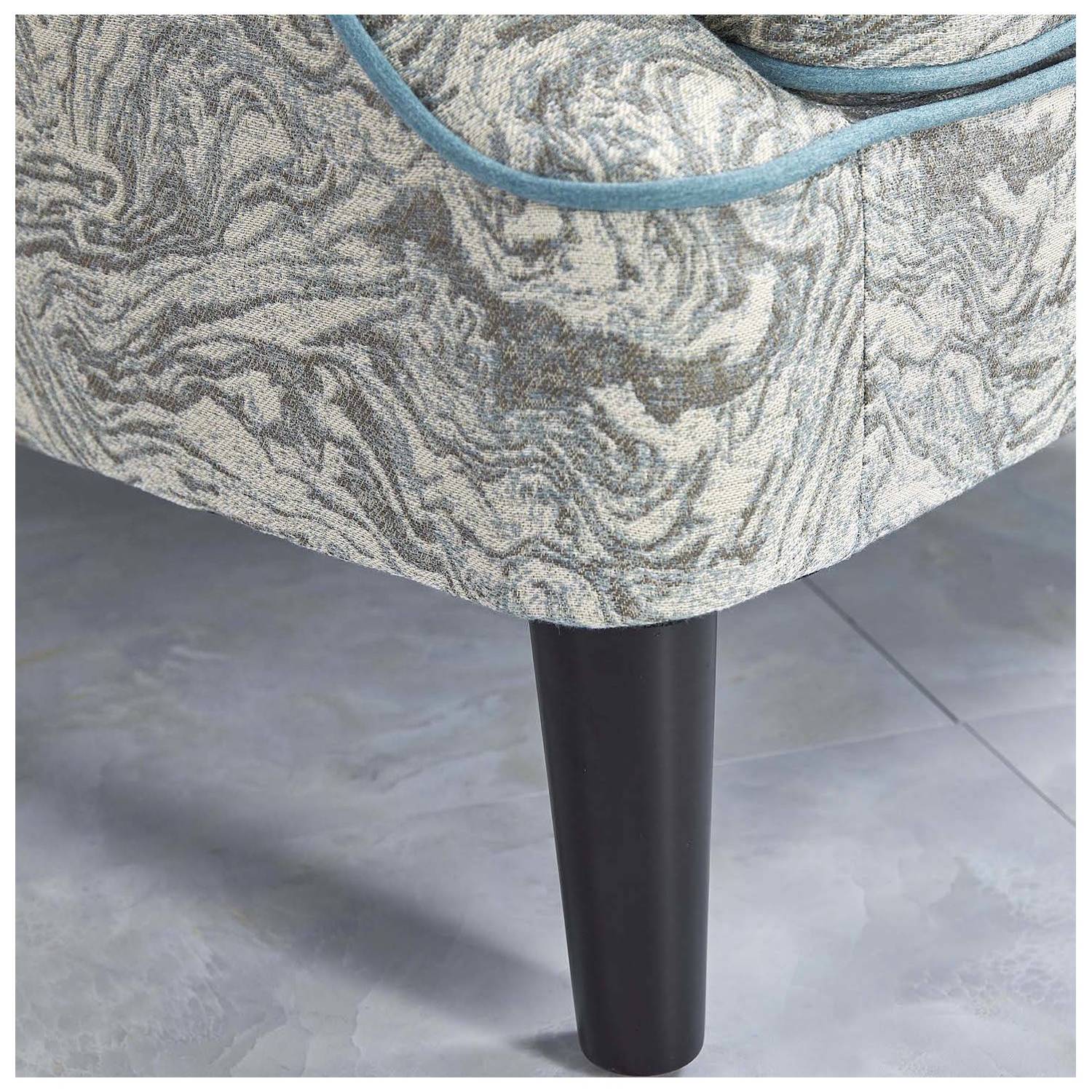 Molly Single Seater Armchair Teal/Beige/Grey Molly Single Seater Armchair Teal/Beige/Grey