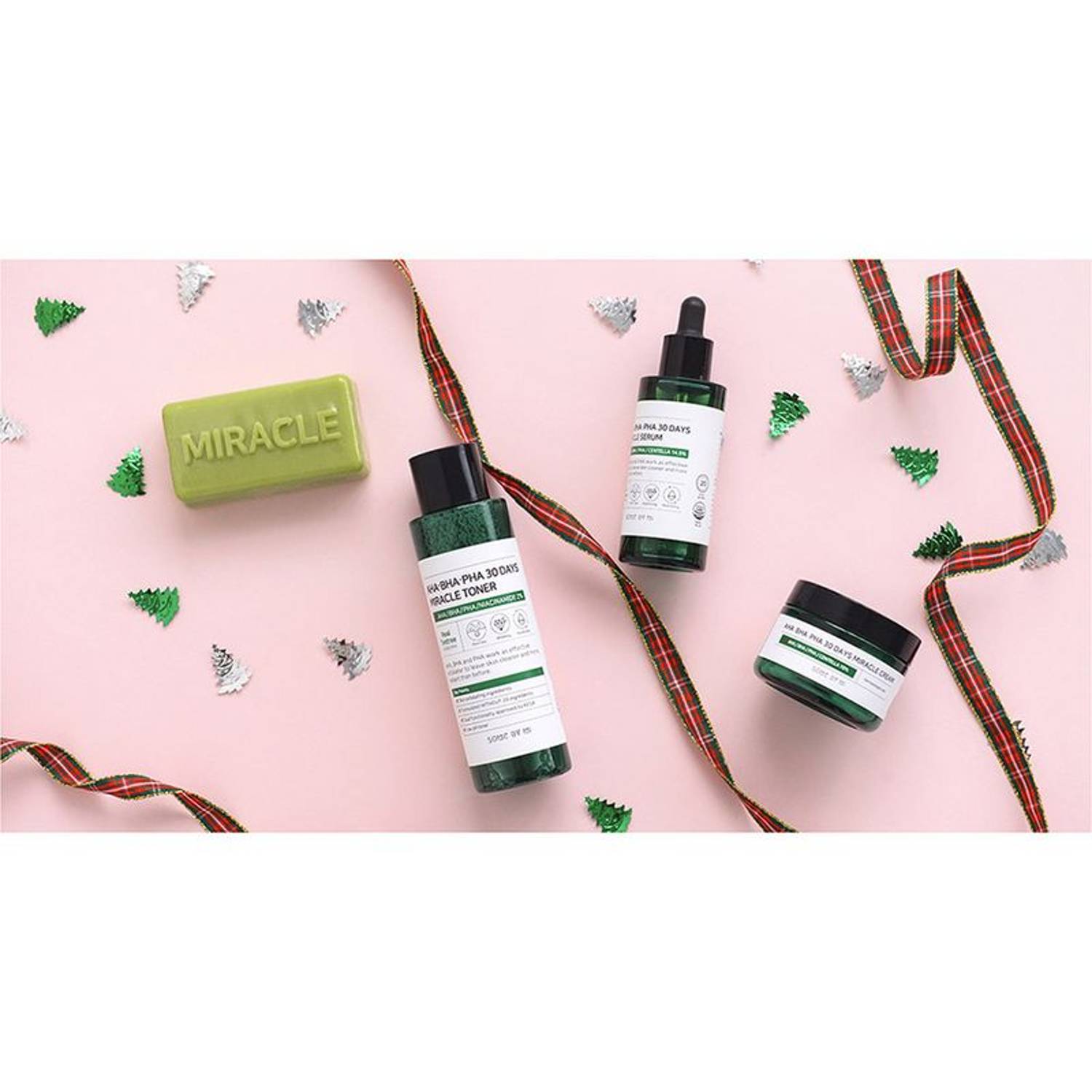 Some By Mi 30 Days Starter Kit Soap +Toner +Serum +Cream Some By Mi 30 Days Starter Kit Soap +Toner +Serum +Cream