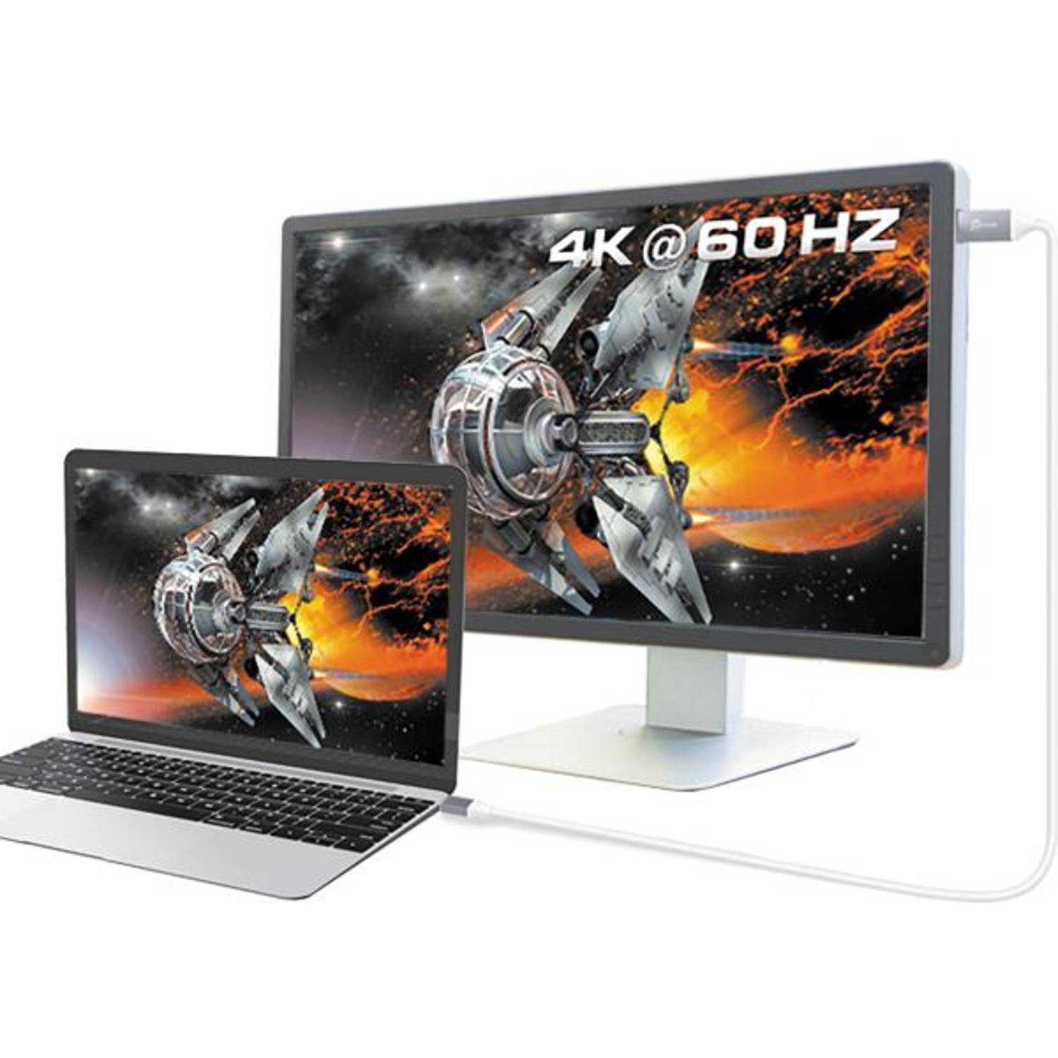 J5Create USB-C To 4K HDMI Cable Aluminium White/Silver J5Create USB-C To 4K HDMI Cable Aluminium White/Silver