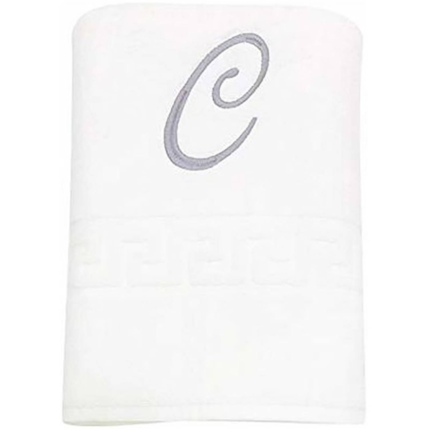 Personalized For You Cotton White C Embroidery Bath Towel 70*140 cm Personalized For You Cotton White C Embroidery Bath Towel 70*140 cm