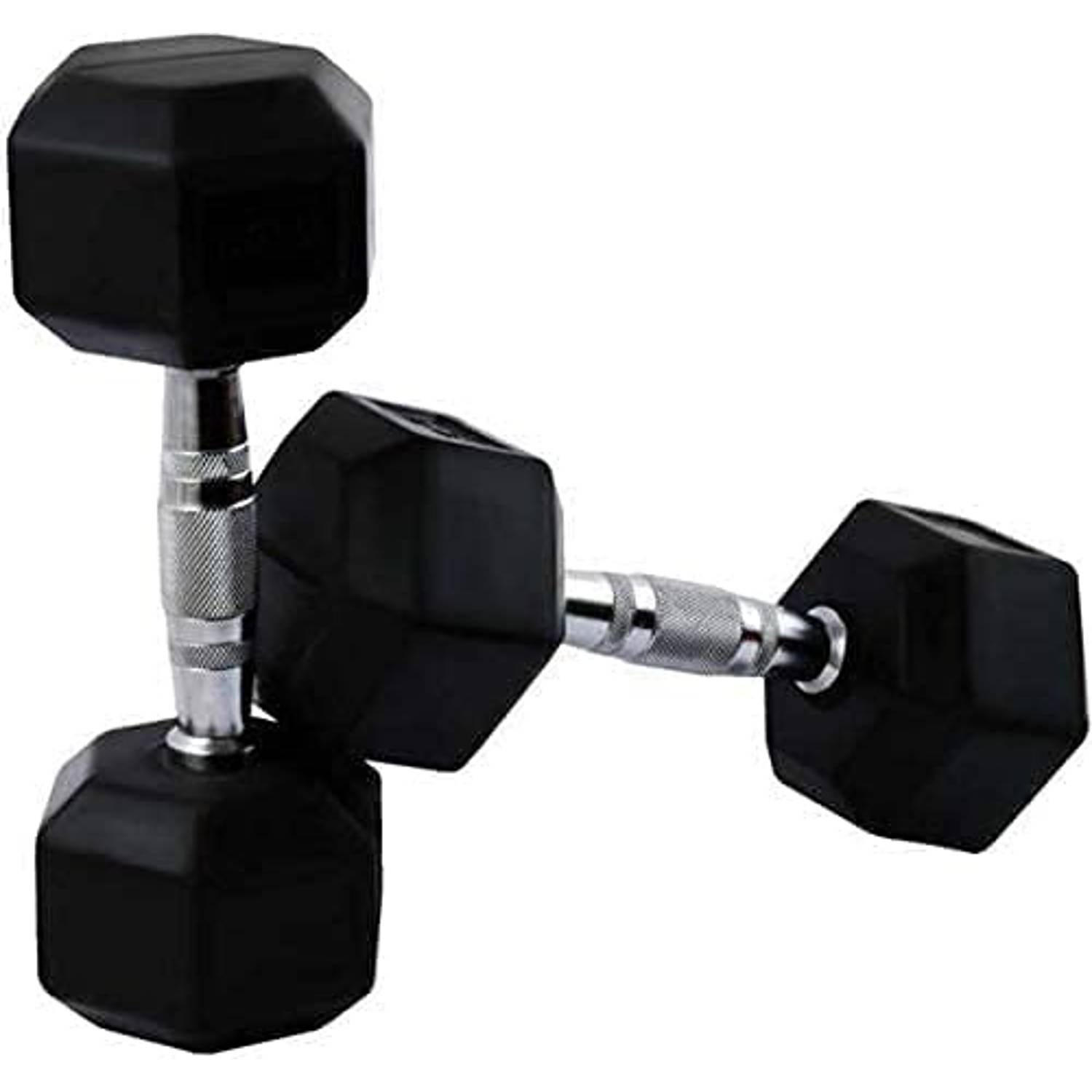 Ultimax Rubber Encased Dumbbell Set Barbell Set Hex Rubber Dumbbell Solid Iron Hex Dumbbells - 5kg X 2 Ultimax Rubber Encased Dumbbell Set Barbell Set Hex Rubber Dumbbell Solid Iron Hex Dumbbells - 5kg X 2