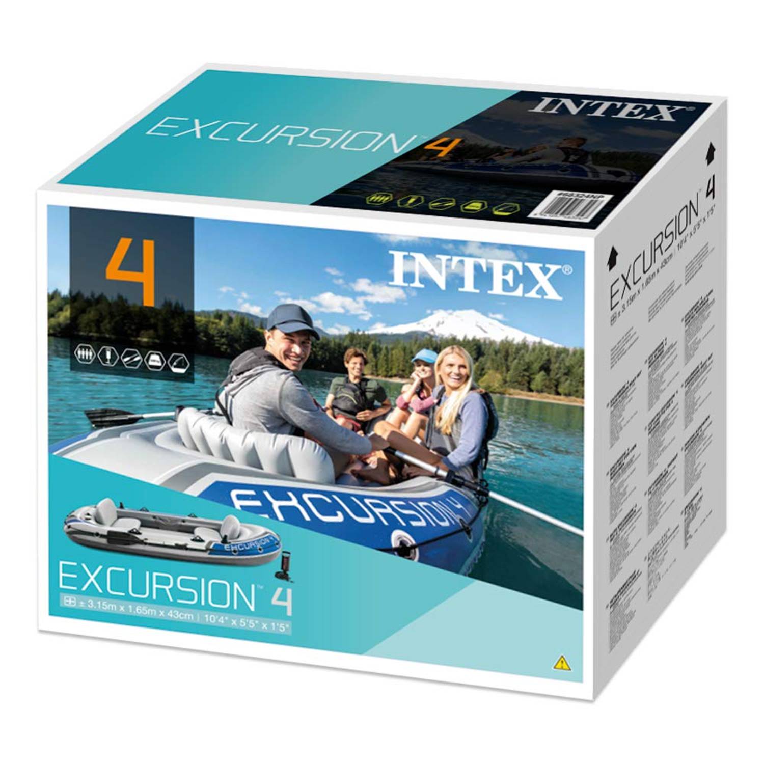 Intex Excursion 4 Boat Set Intex Excursion 4 Boat Set